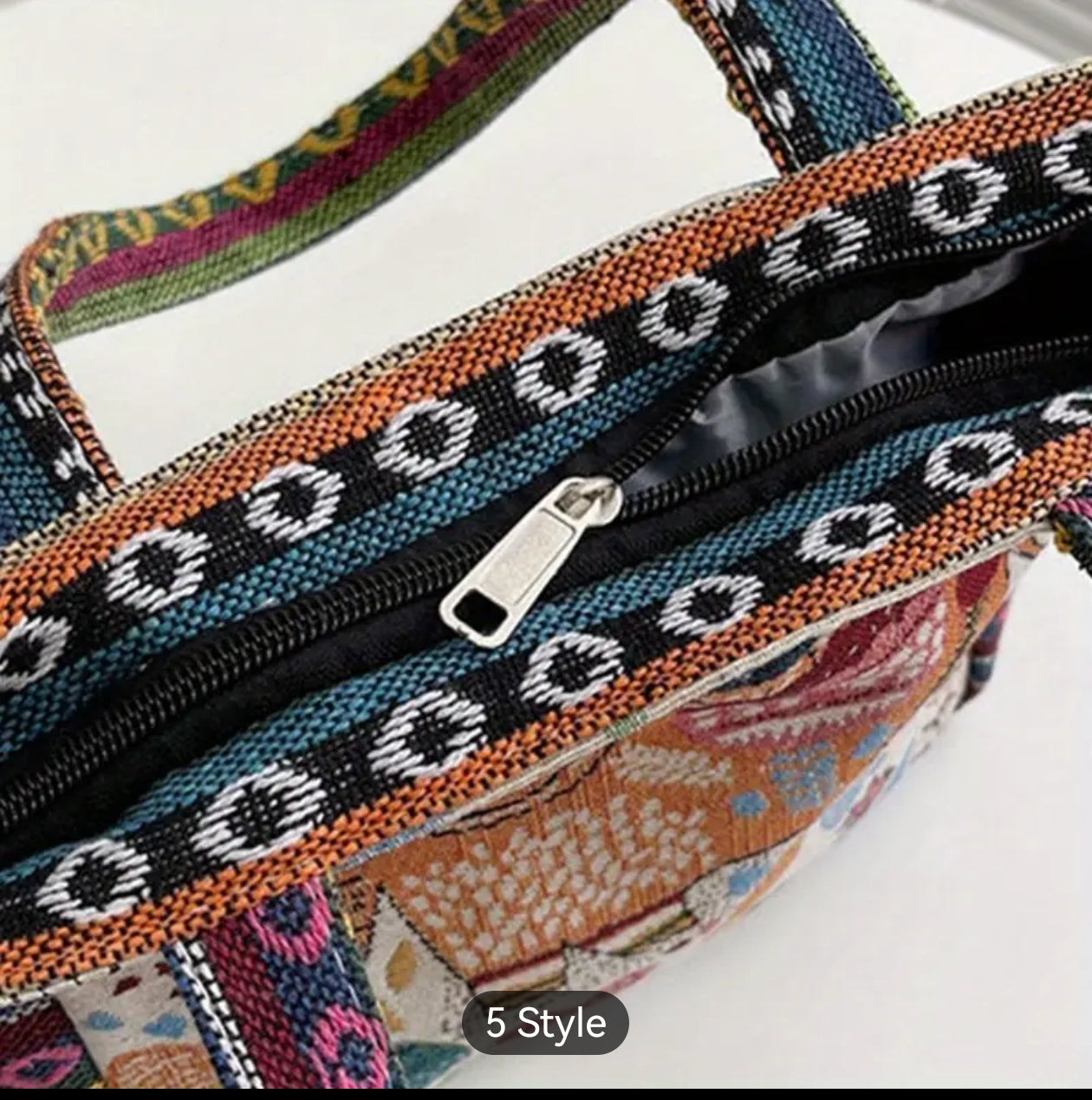 Sac à main en toile brodé hibon pour femme (x12)