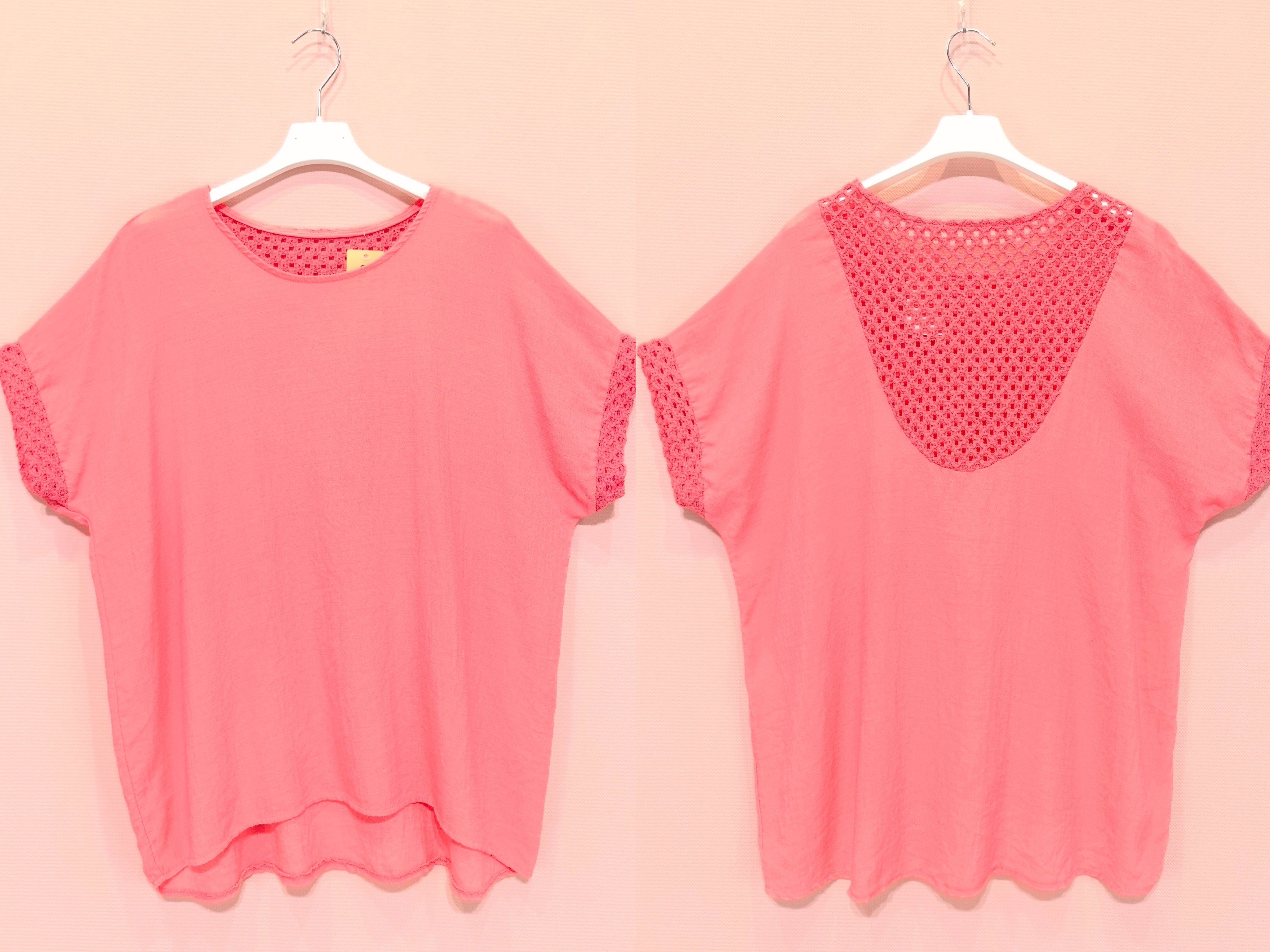 Blouse à finitions crochet (X8)