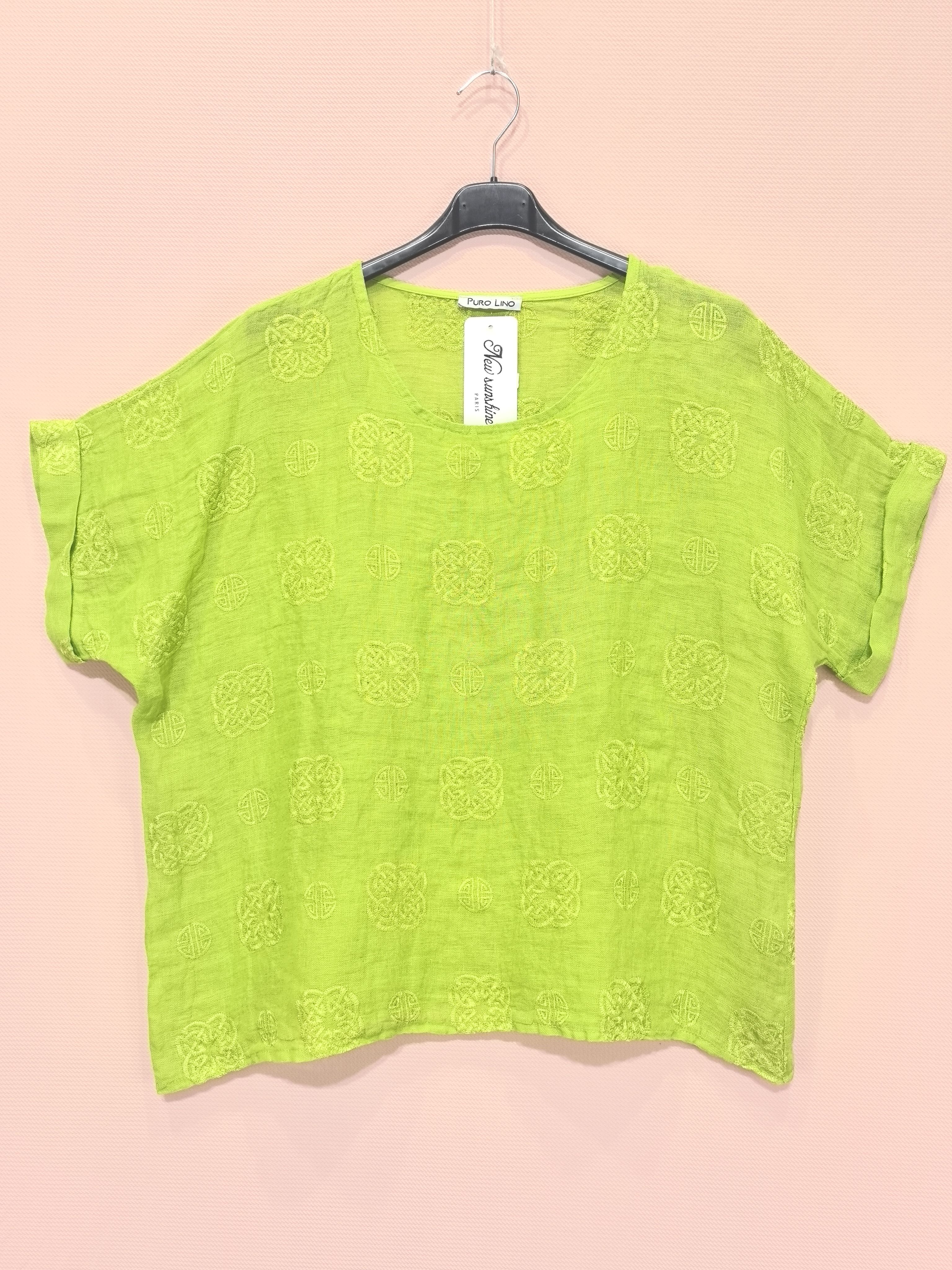 T-shirts Broderie En Lin (x8)