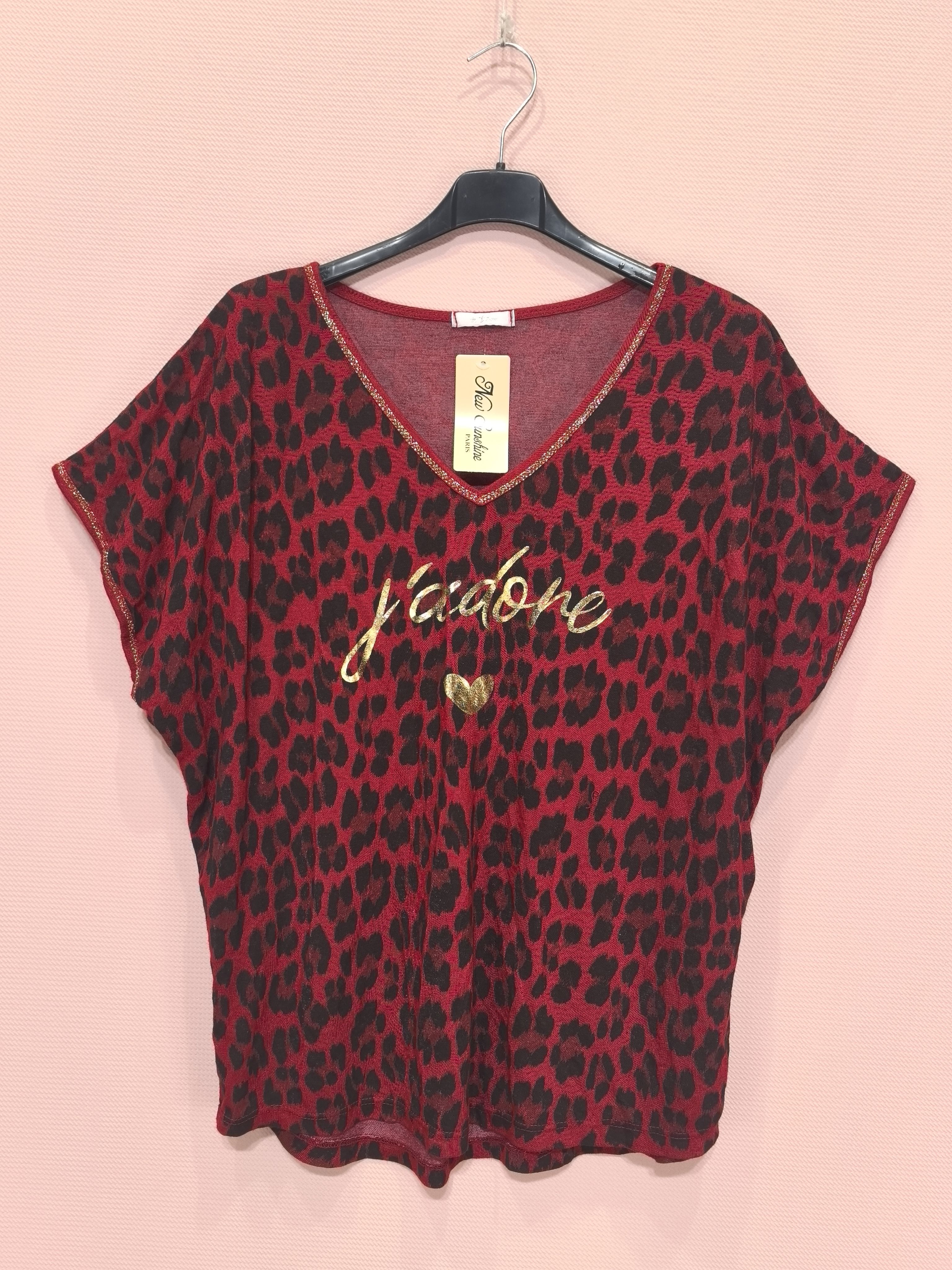 T-shirts Manches Courtes Léopard (x6)