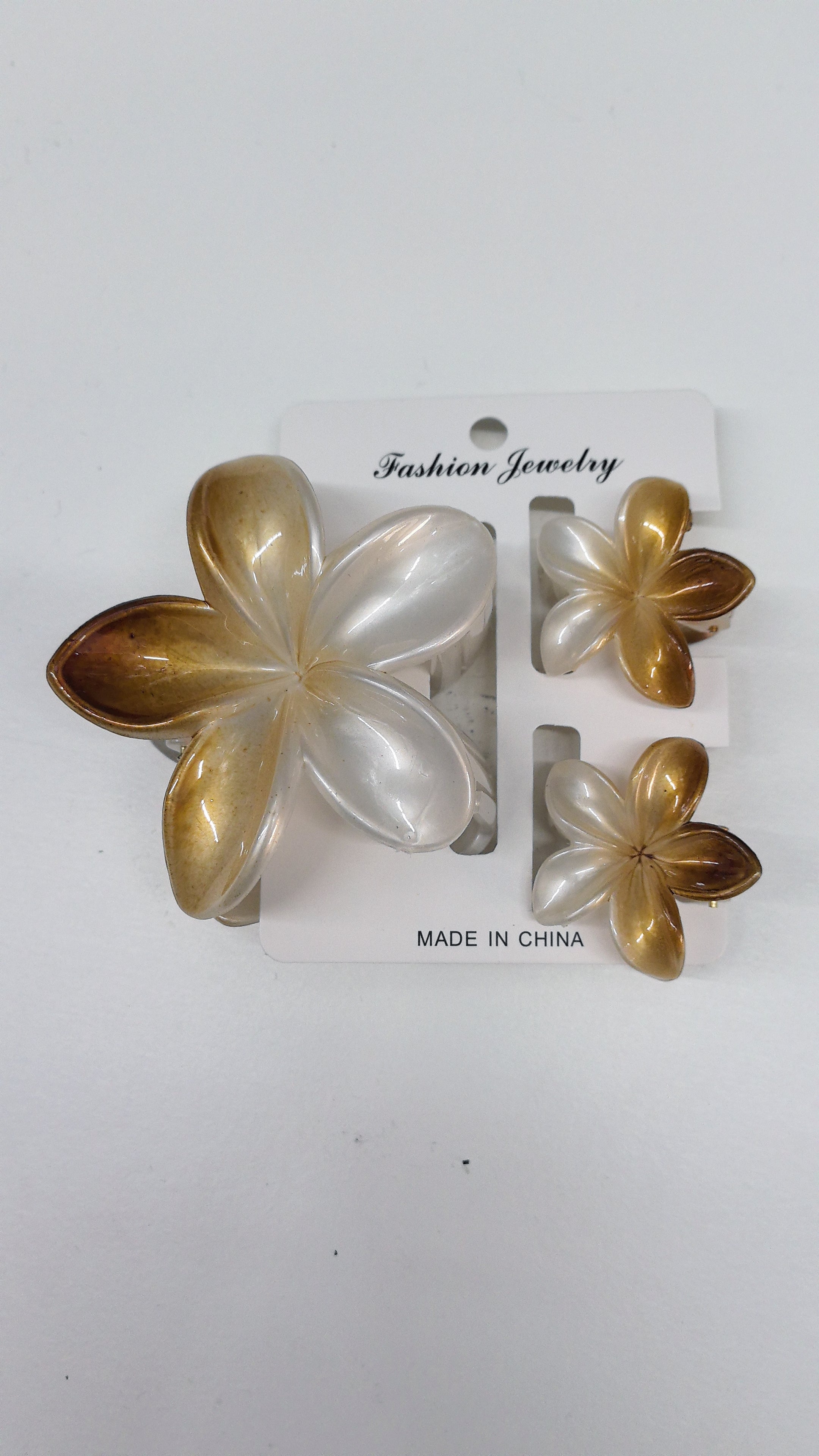 Lot de 3 Pinces à Cheveux motif Fleur (×12)