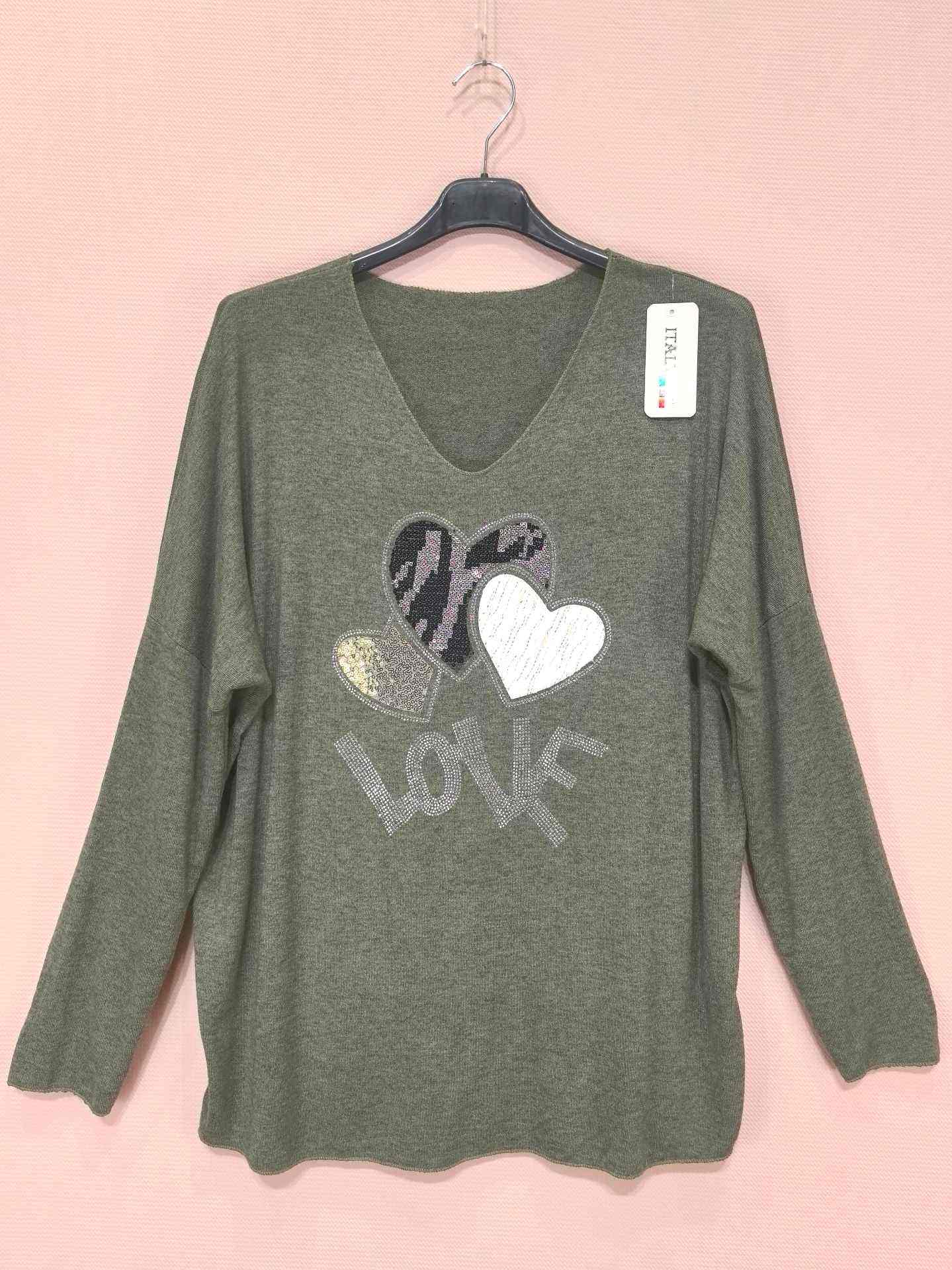 T-shirts Manches Longues Love (x8)