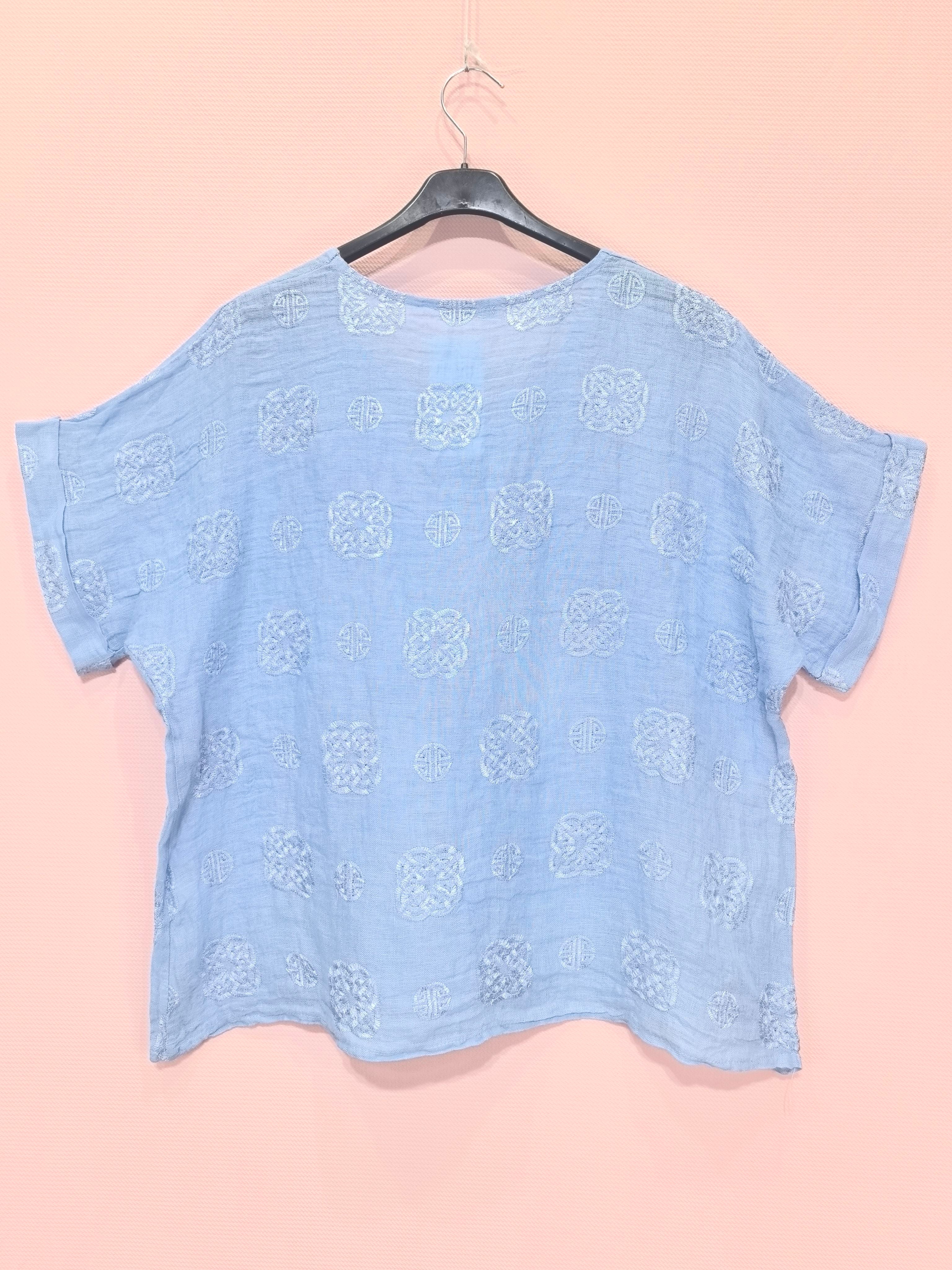 T-shirts Broderie En Lin (x8)