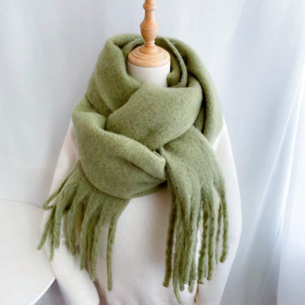 Écharpe châle couleur unie (x12)#15