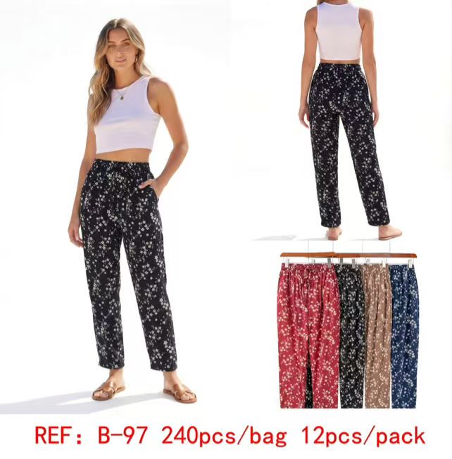 Pantalon Fluide Imprimé (x12)#97