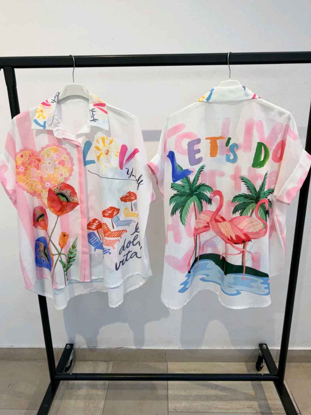 Chemise OverSize Imprimé Graphique (x6)