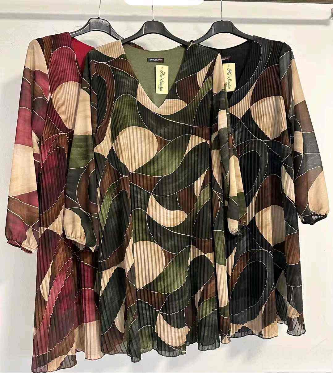 Robe plissée zèbre (x6)