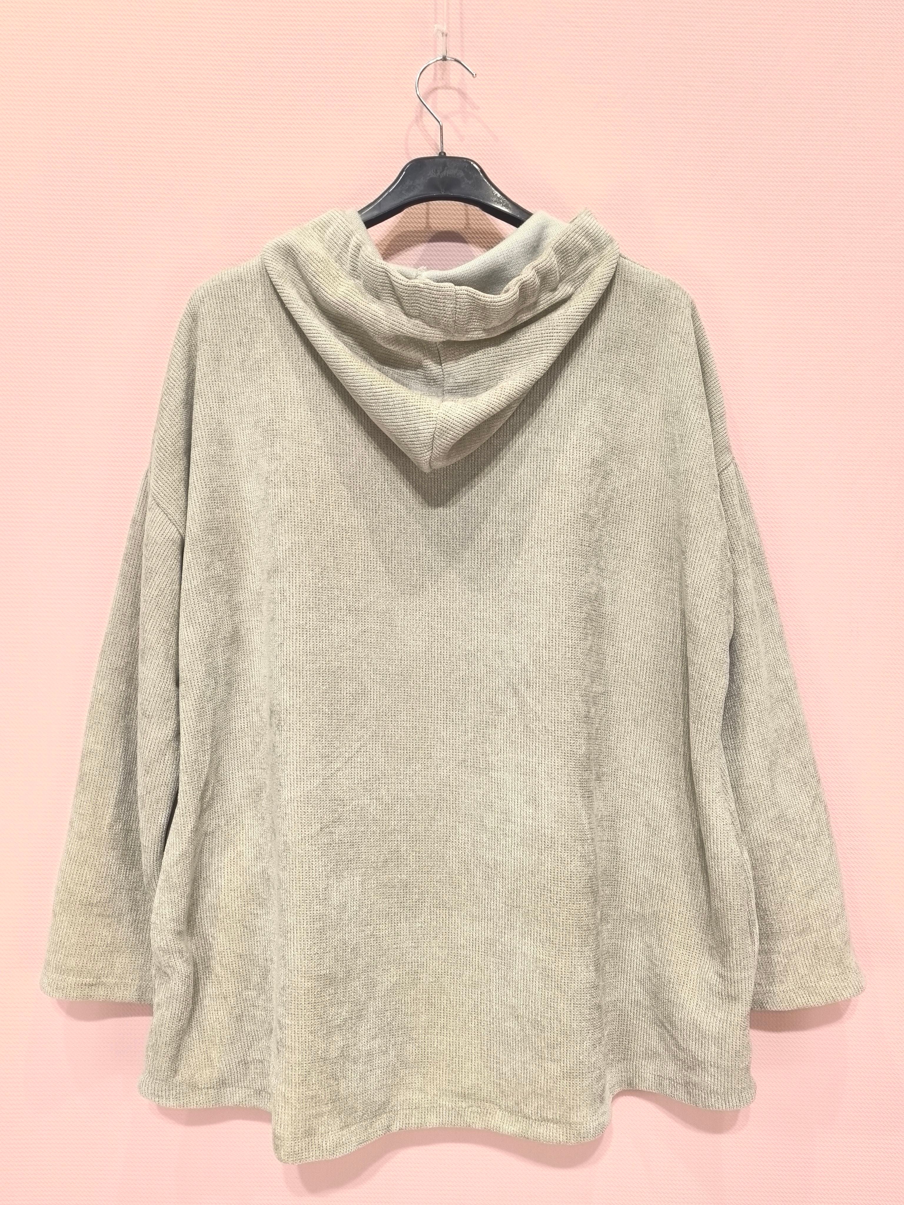 Gilet zippé à capuche velours Avec Deux Poches(X6)