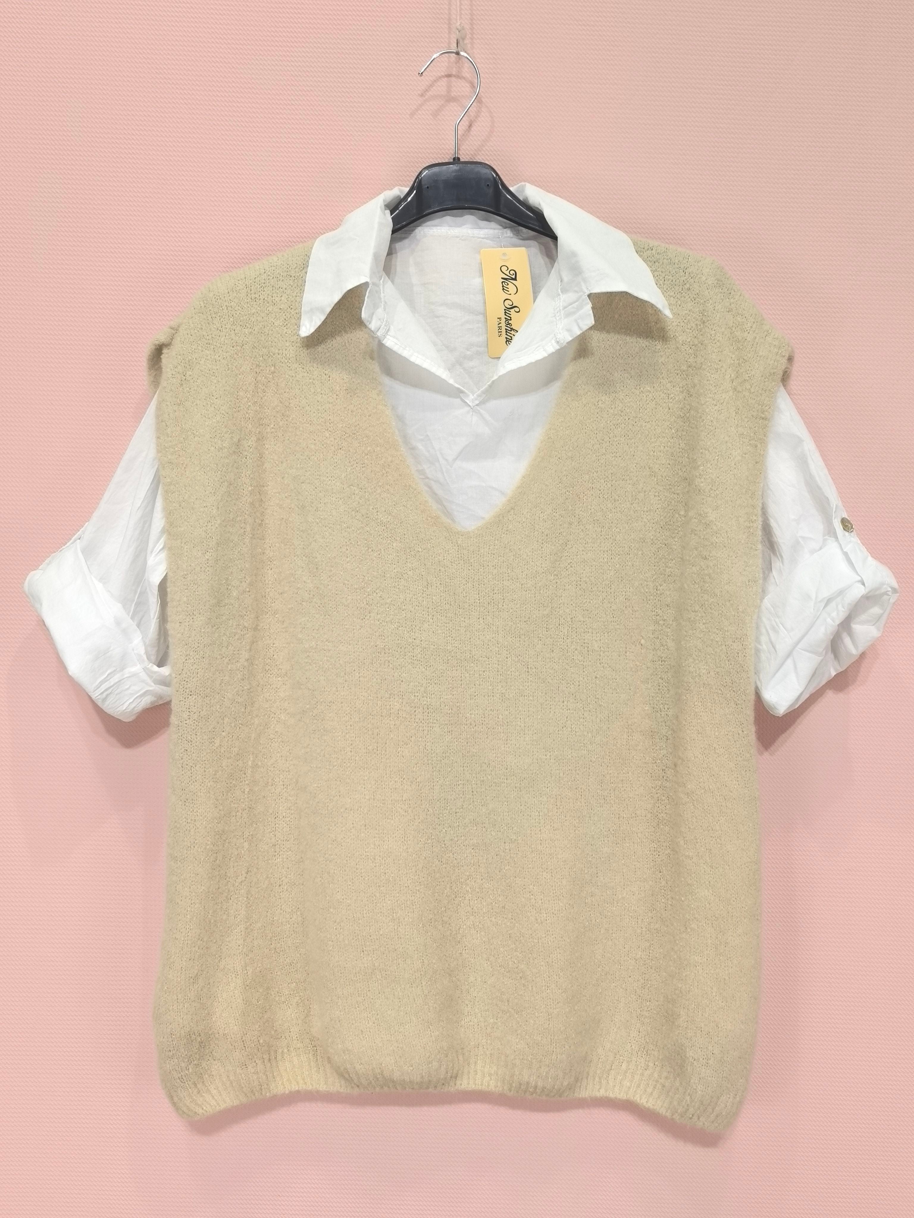 Ensemble 2 Pièces Chemise Et Pull(×6)