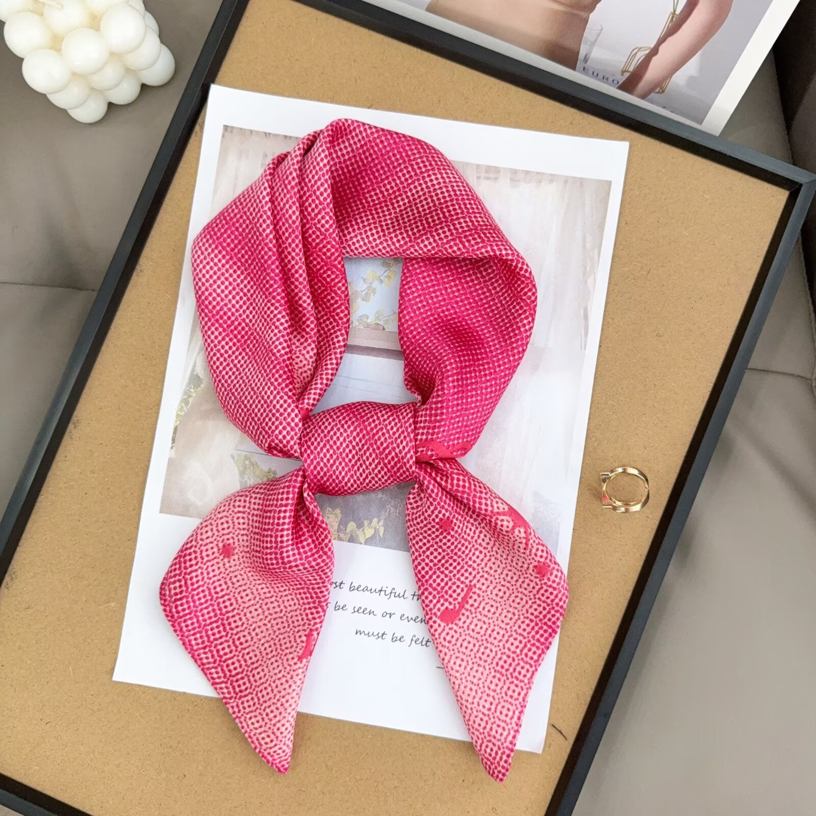 Foulard Carré touche soie 70cmx70cm (x12)#27