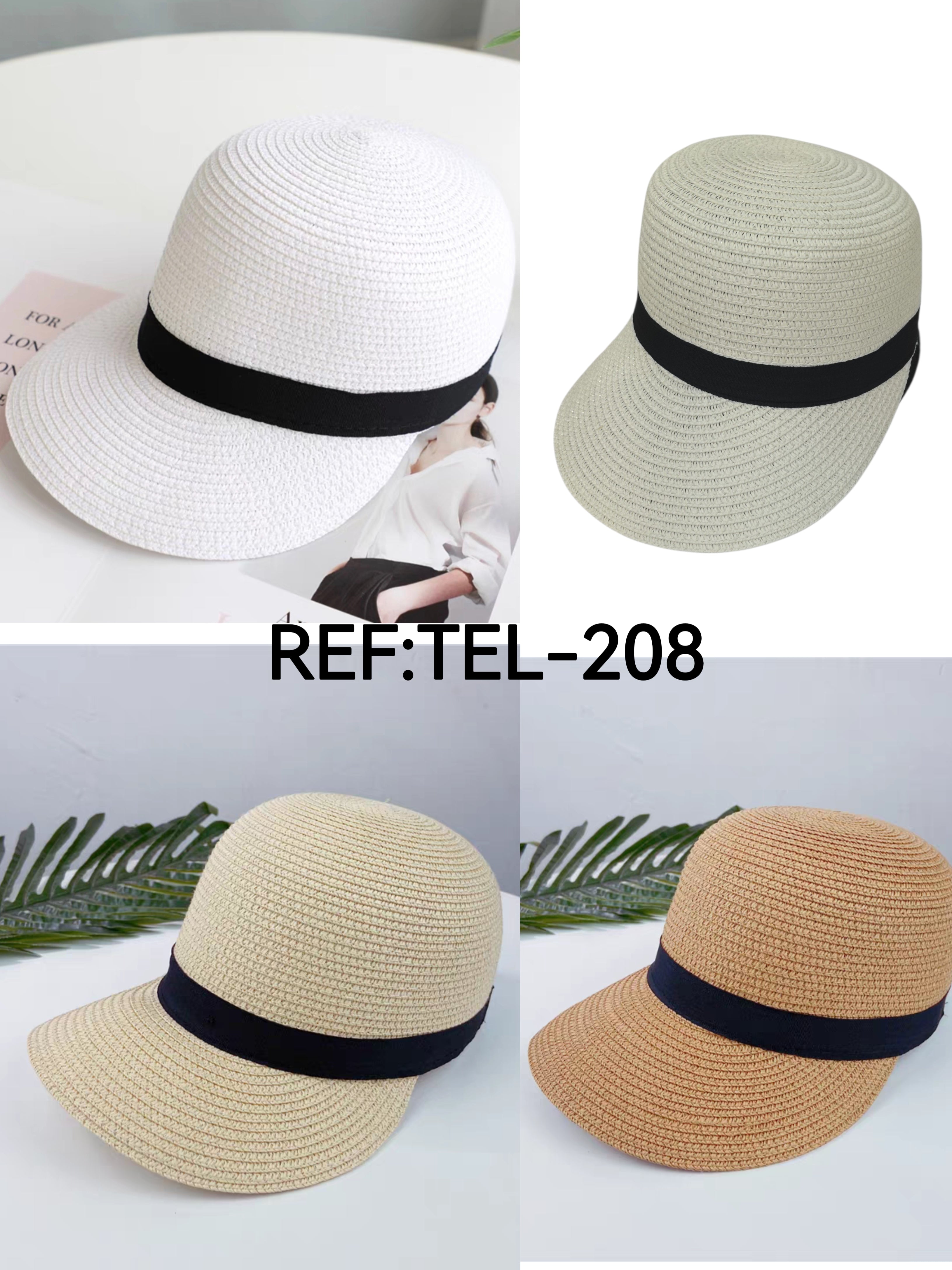 Chapeau Casquette paille femme (x12) #208