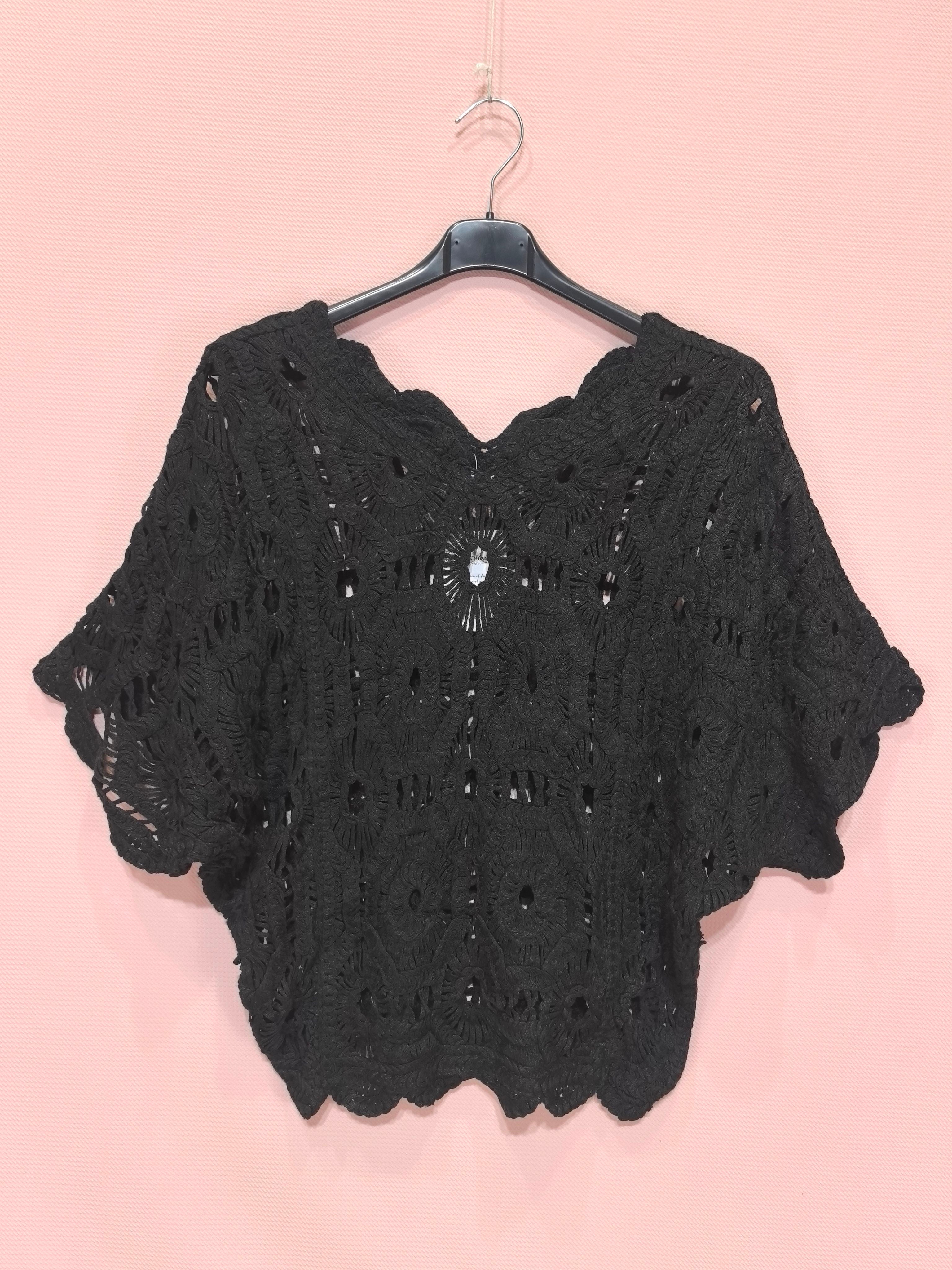 Top crochet bohème manches courtes(x6)