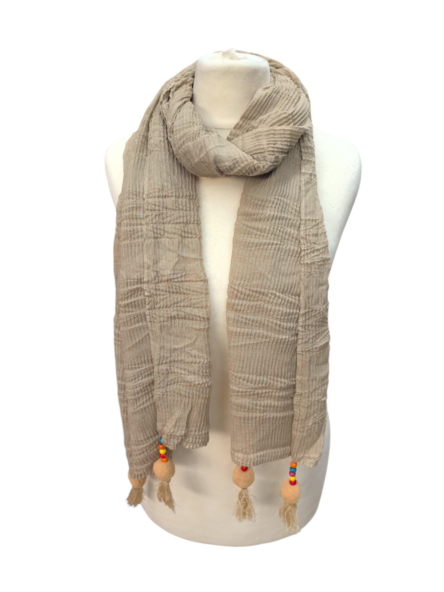 Foulard avec pompon (x12)