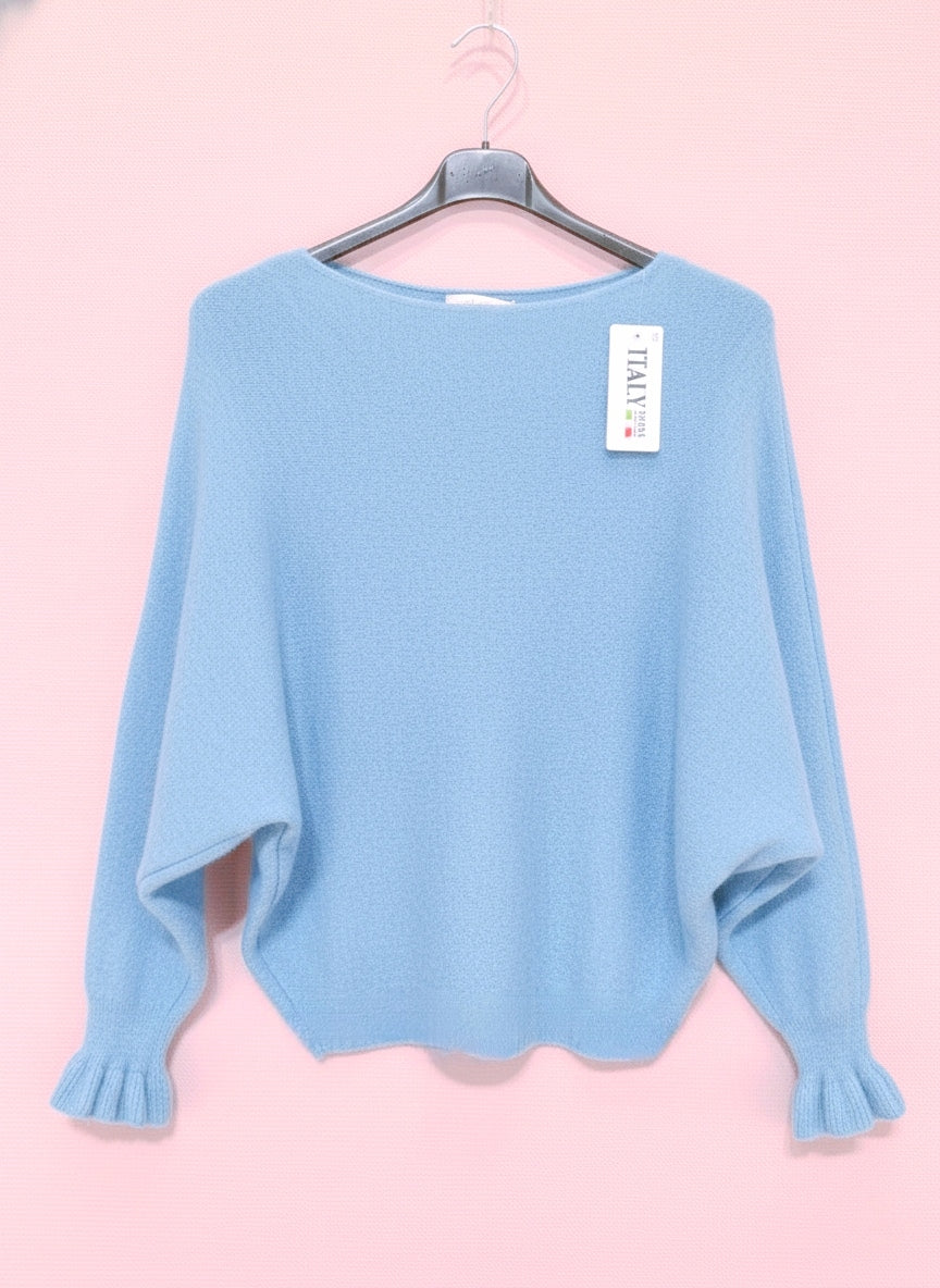 Pull Chauve-Souris à Manches Froncées (x8)