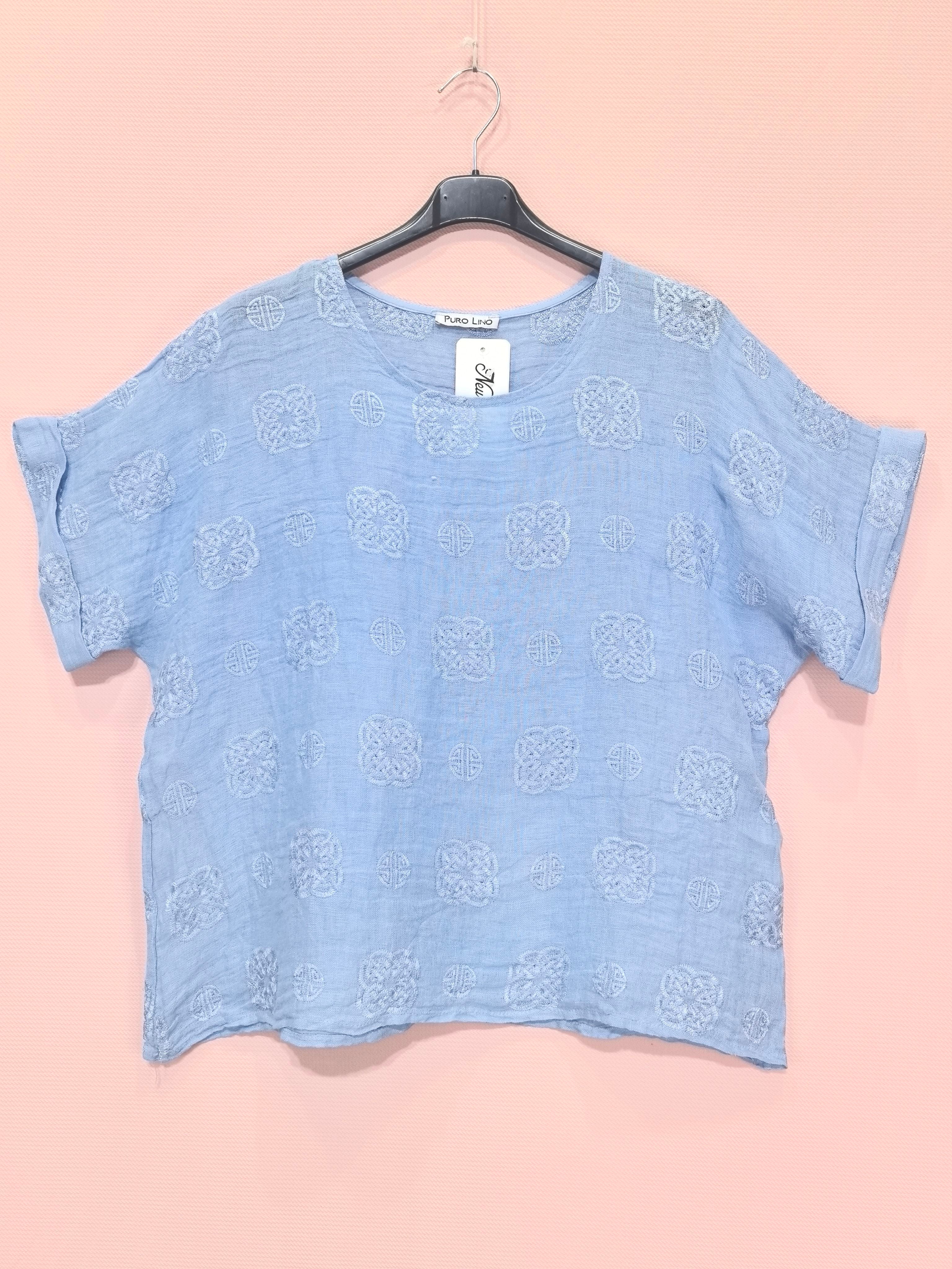 T-shirts Broderie En Lin (x8)