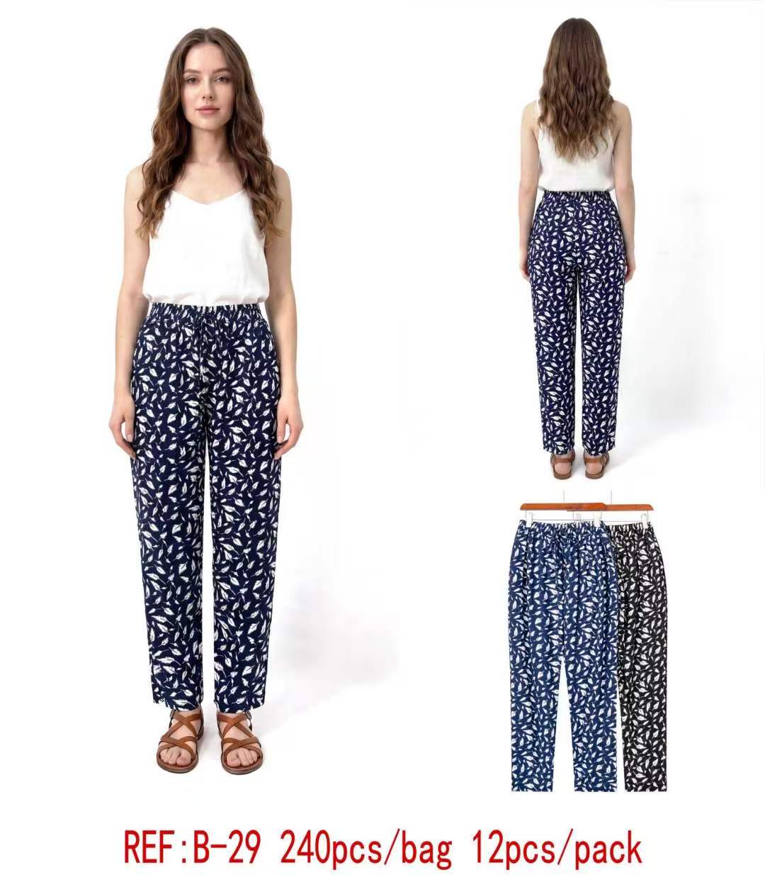 Pantalon Fluide Imprimé (x12)#29