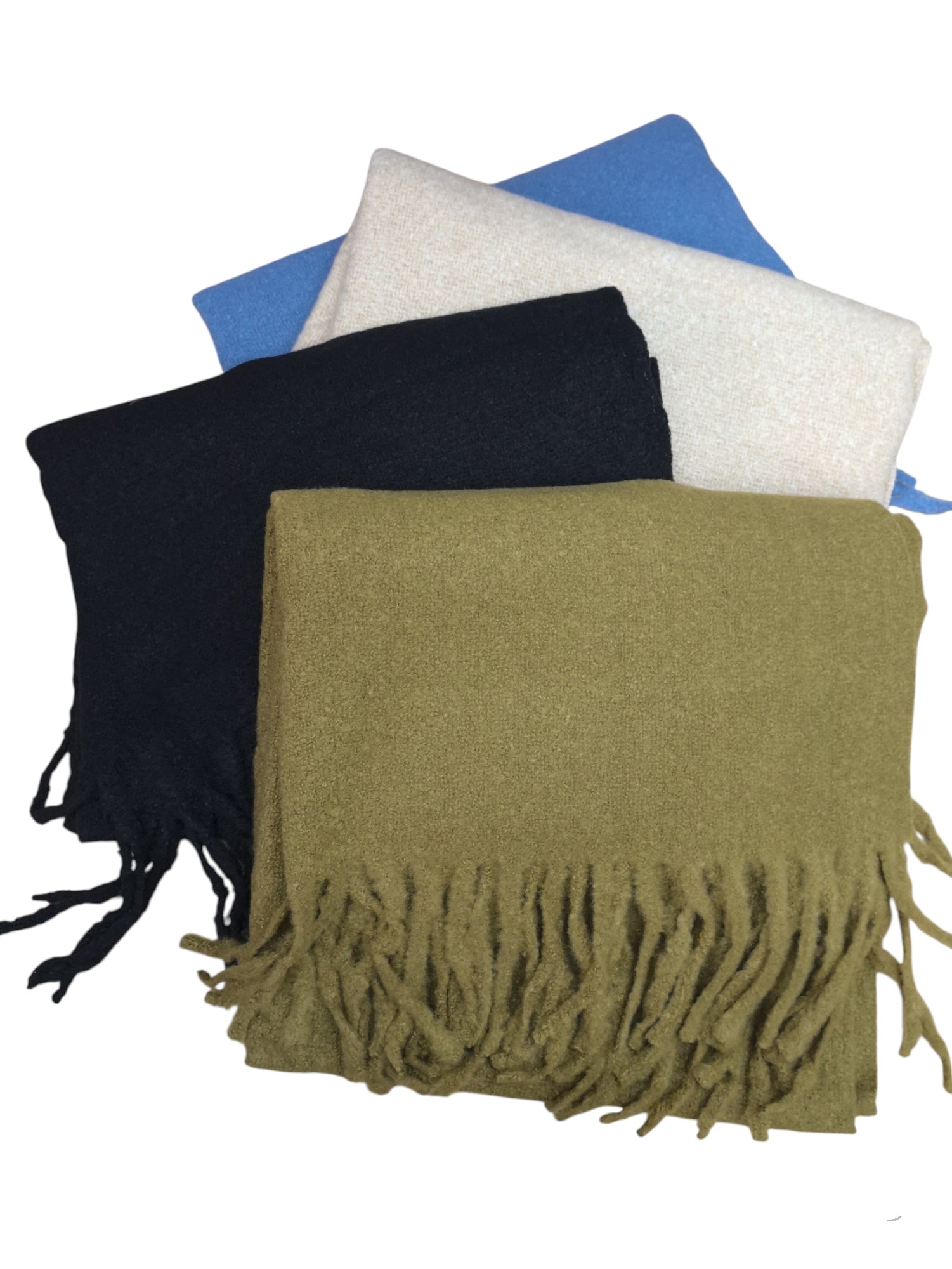 Écharpe châle couleur unie (x12)#36