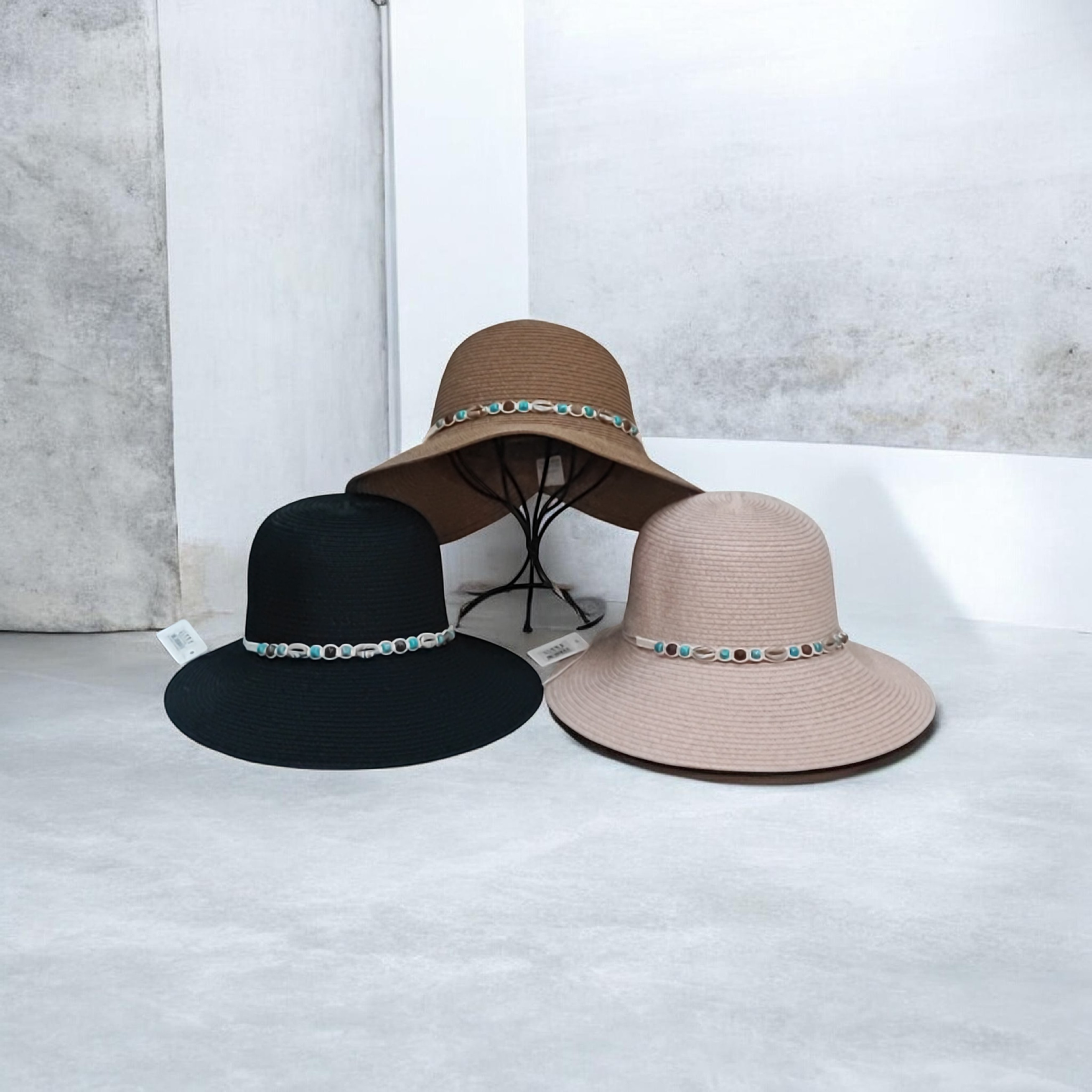 Chapeau paille-coquillages (x12)#12#14