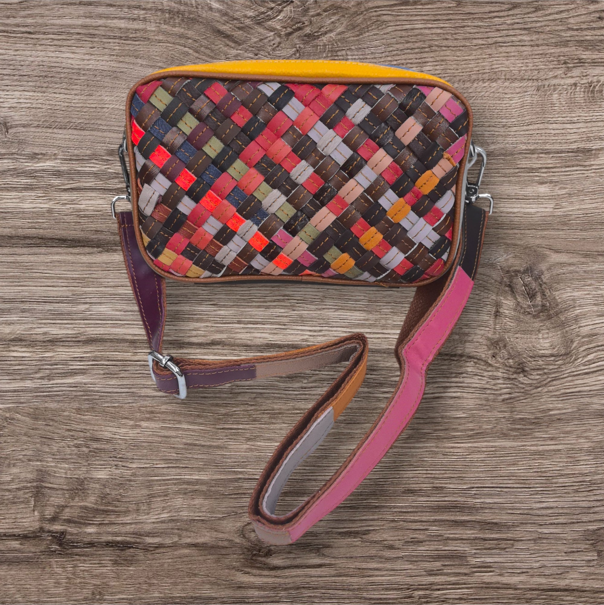 Sac multicouleur  en  Cuir véritable Pour Femme (X5)