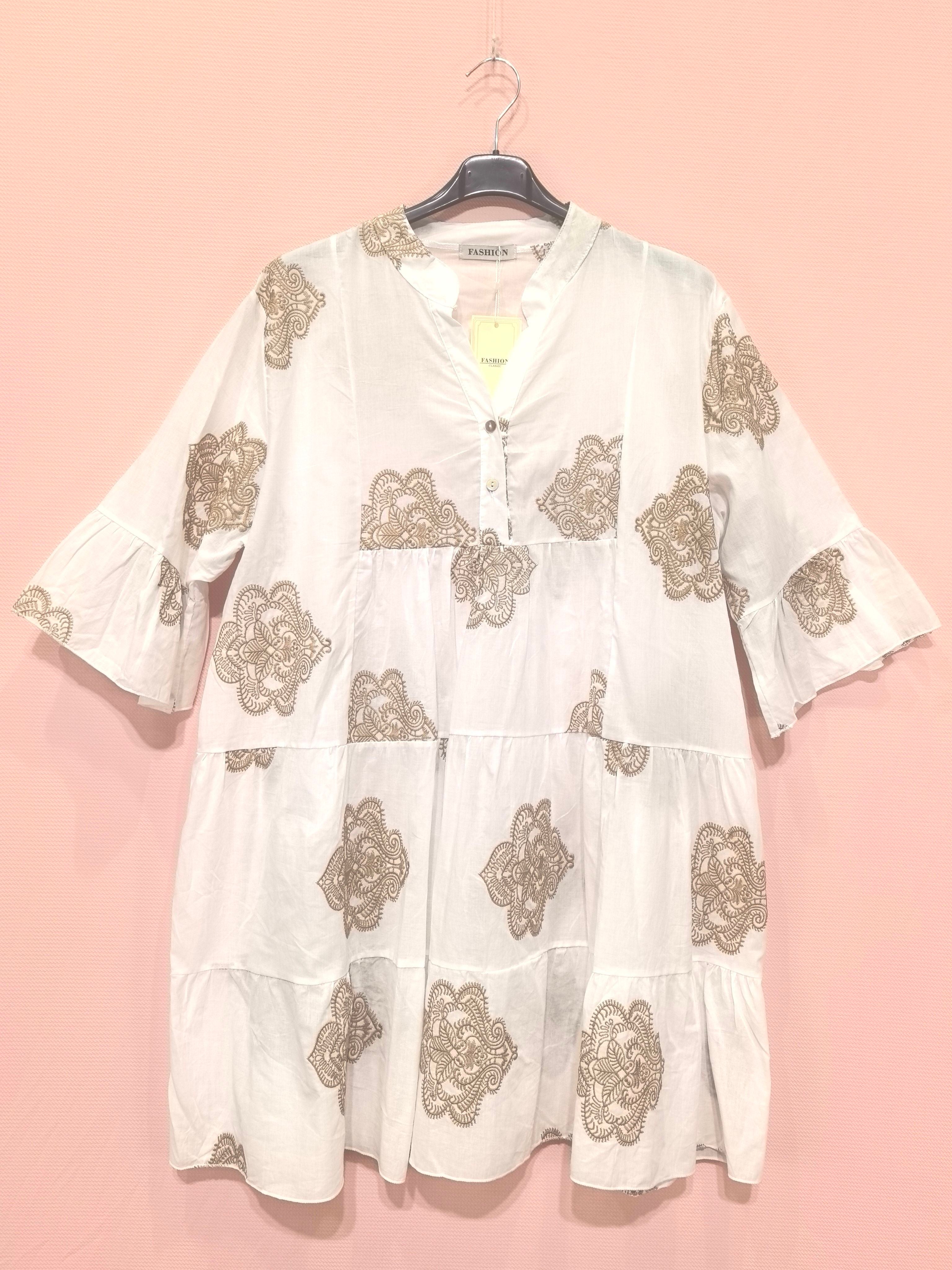 Robe Ample à Fronces Latérales (x6)