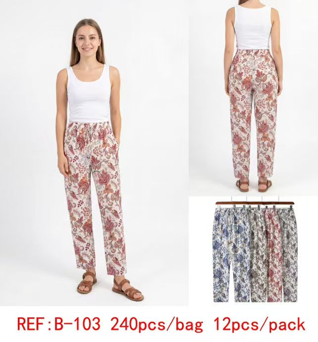 Pantalon Fluide Imprimé (x12)#103