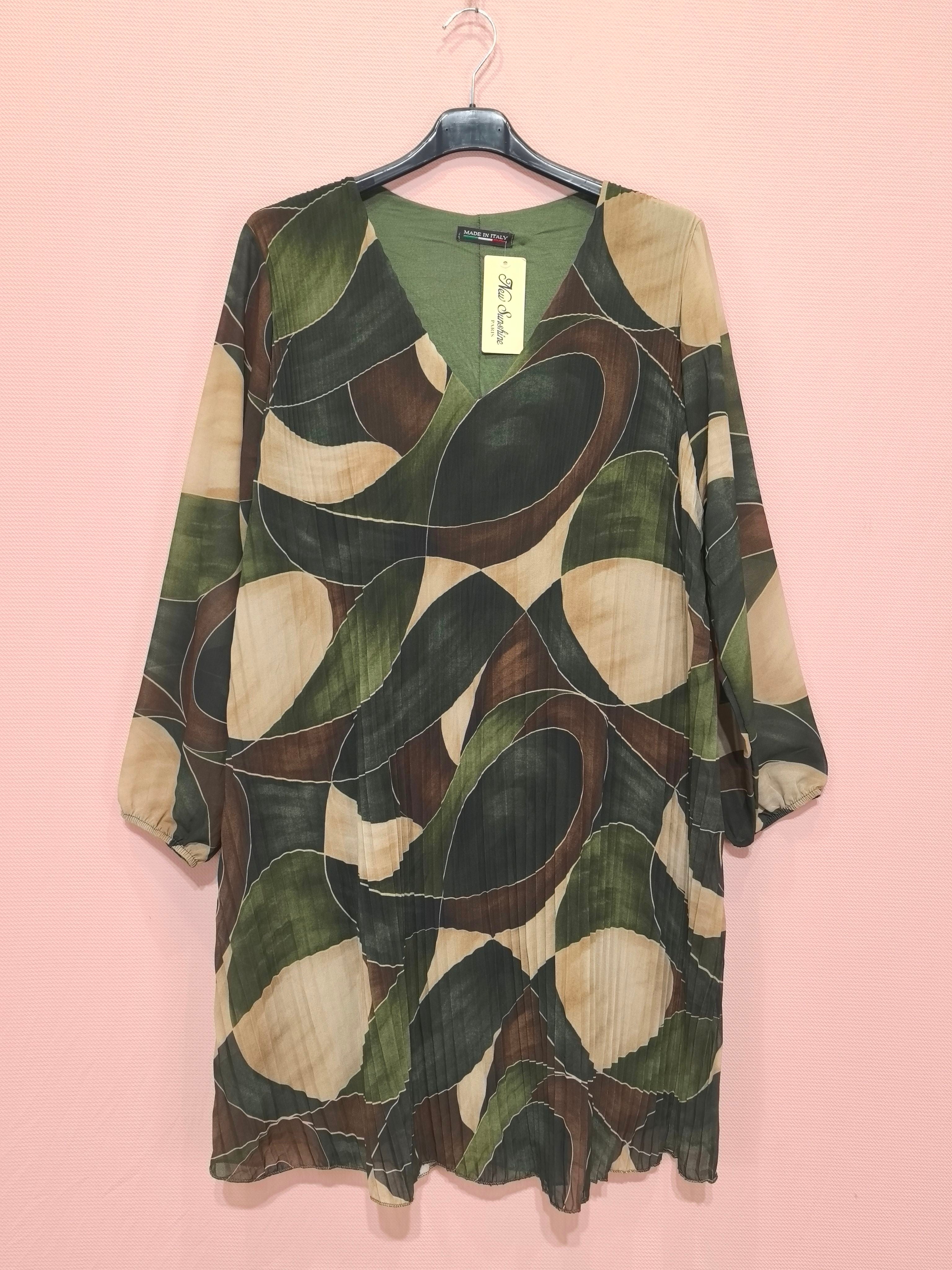 Robe plissée zèbre (x6)