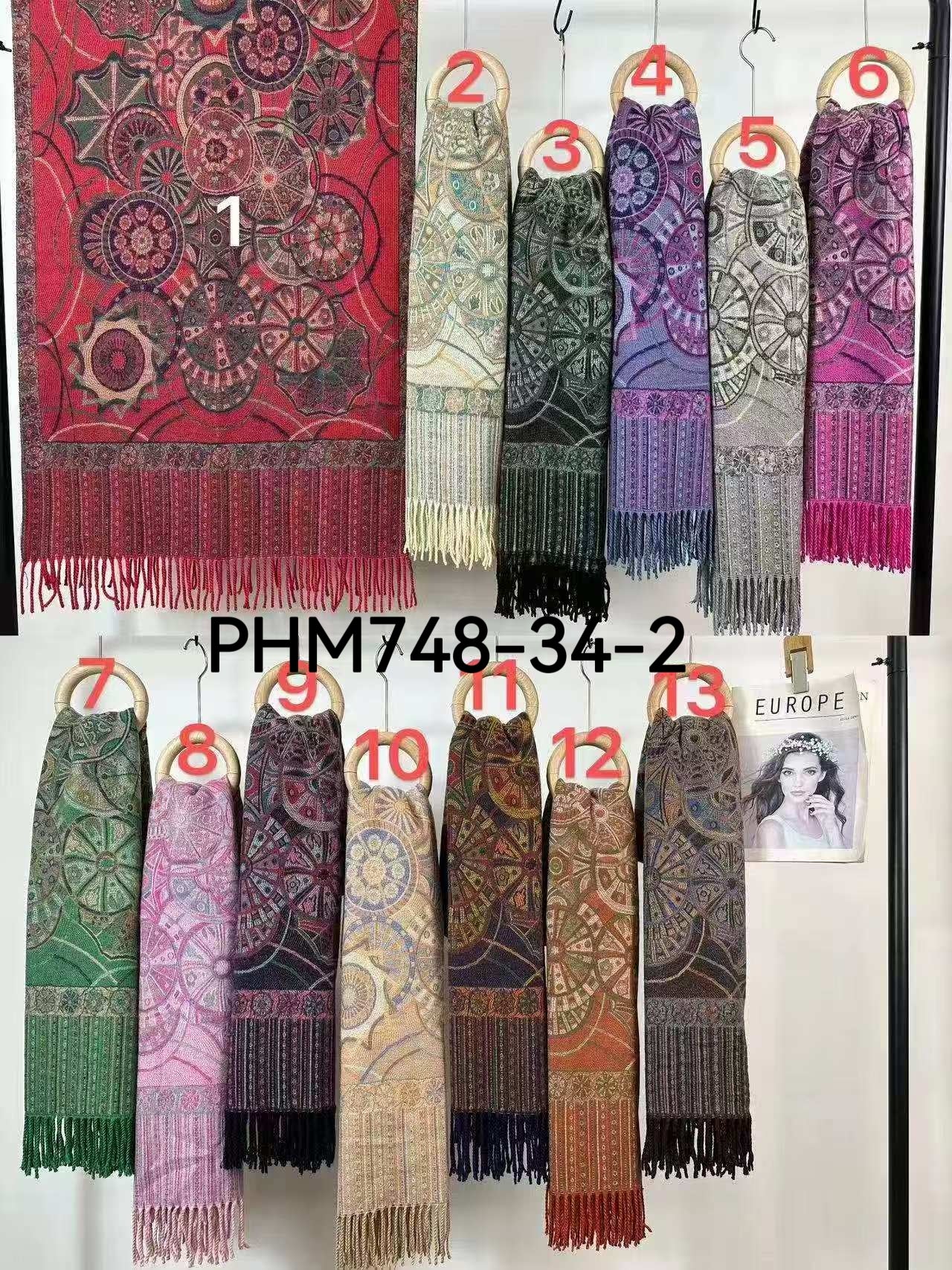 Châle Écharpe Motif Paisley(x8) #34-2