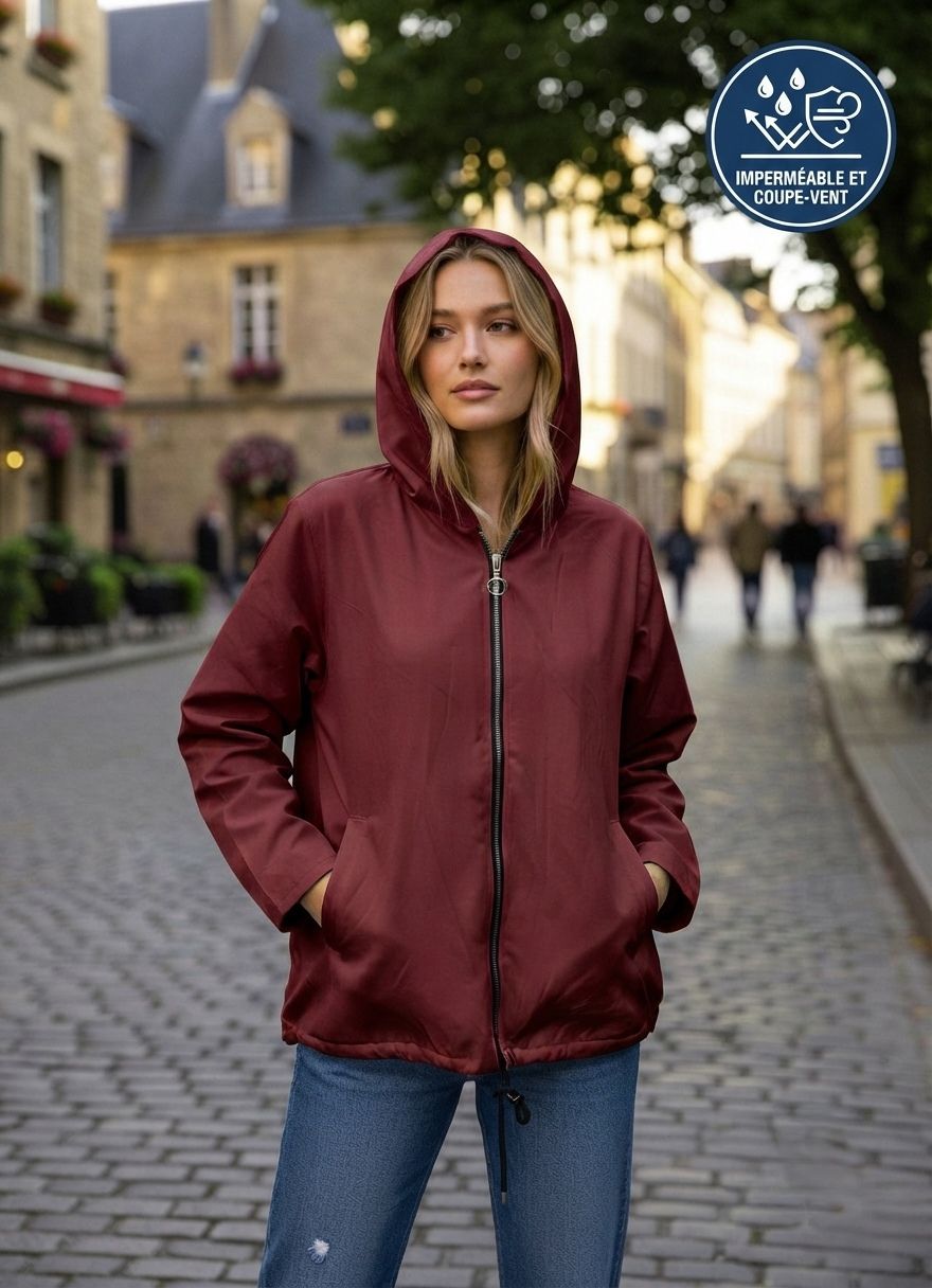 Veste À Capuche Imperméabl(x6)