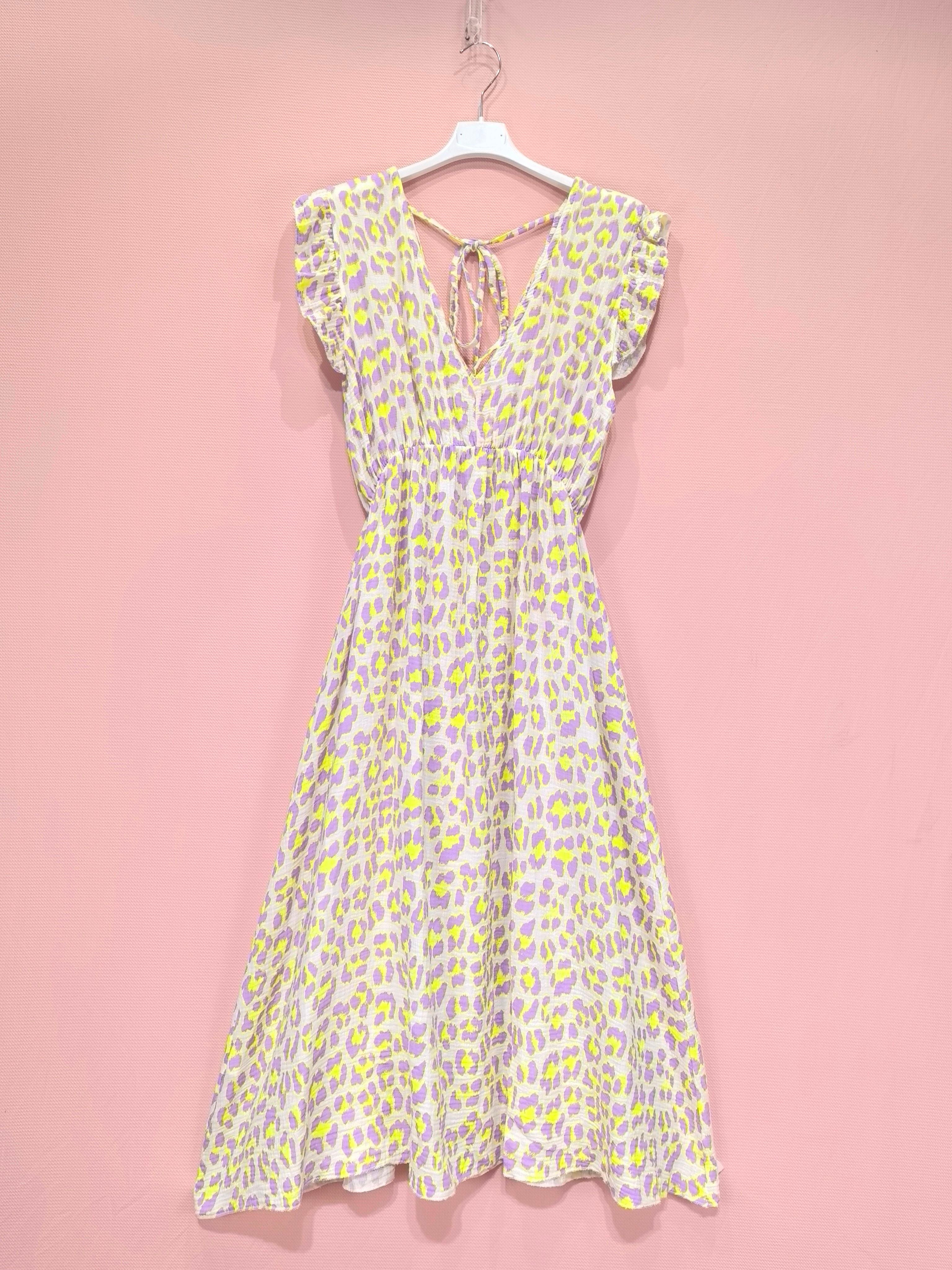 Robe Longue Imprimée En Gaze Du Coton (×6)