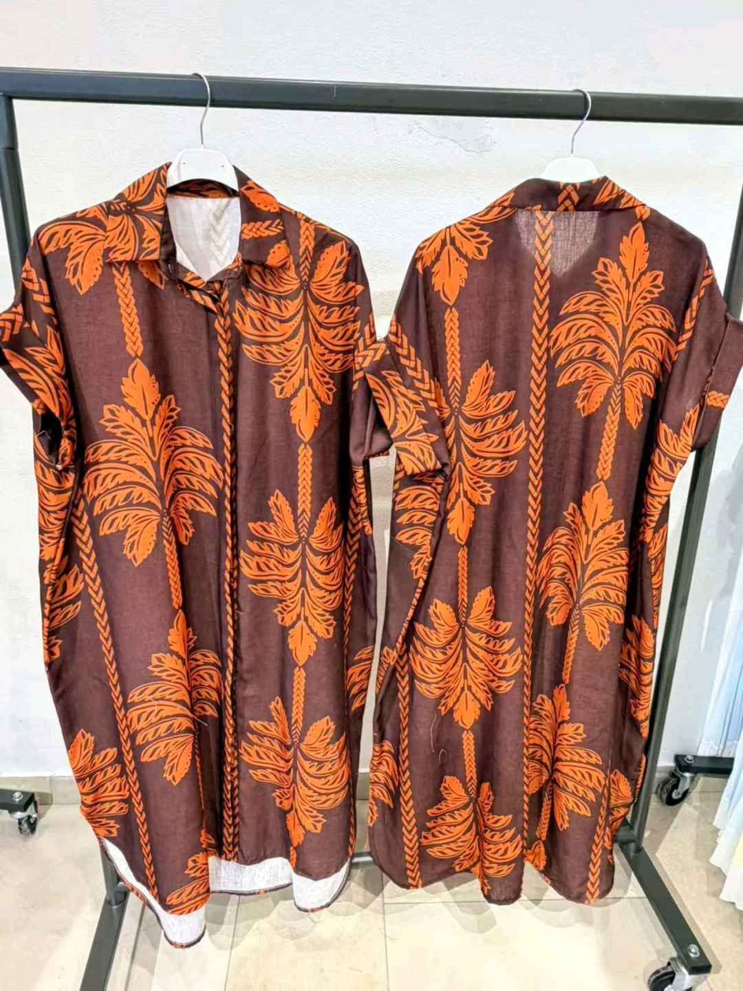 Robe Chemise Longue Imprimée (x6)