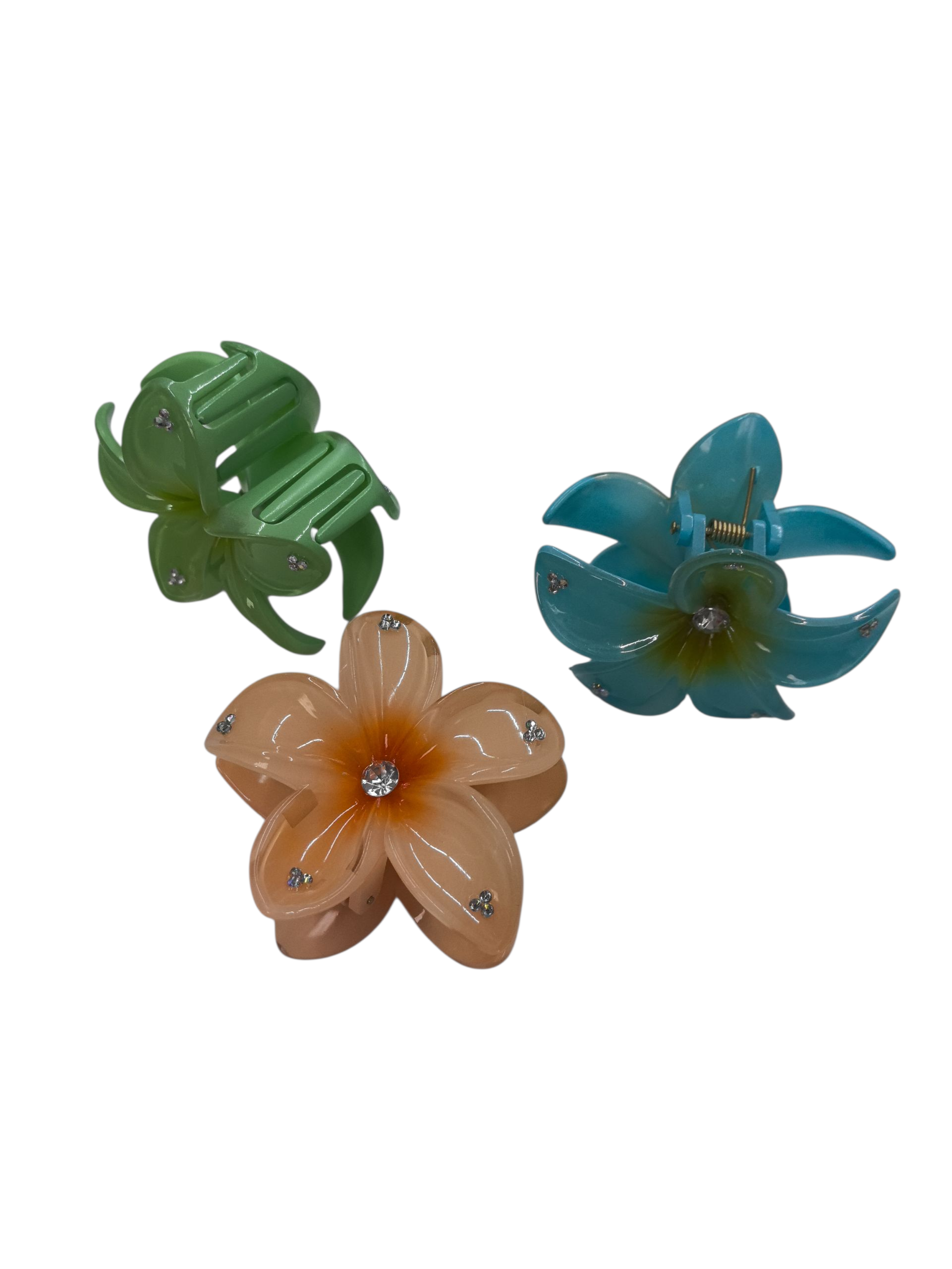Pinces cheveux fleur de frangipanier (x12)#10