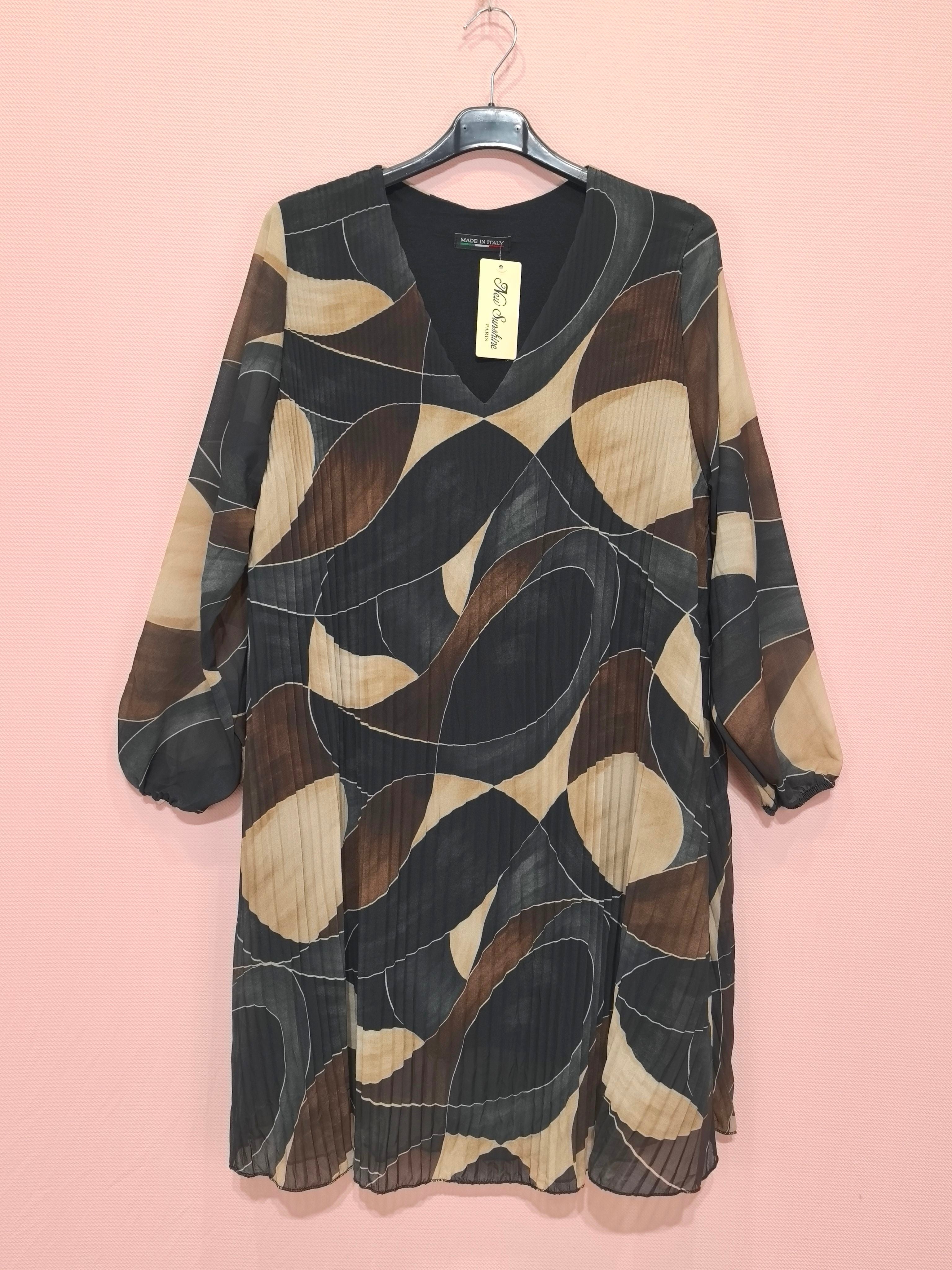 Robe plissée zèbre (x6)