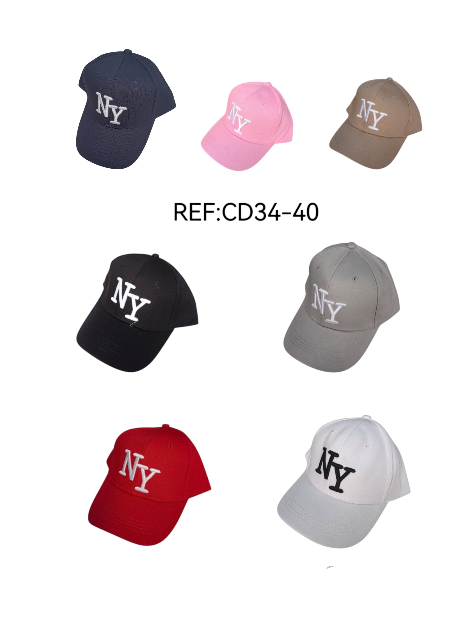 Casquettesunie taille enfant motif NY (x12) #40