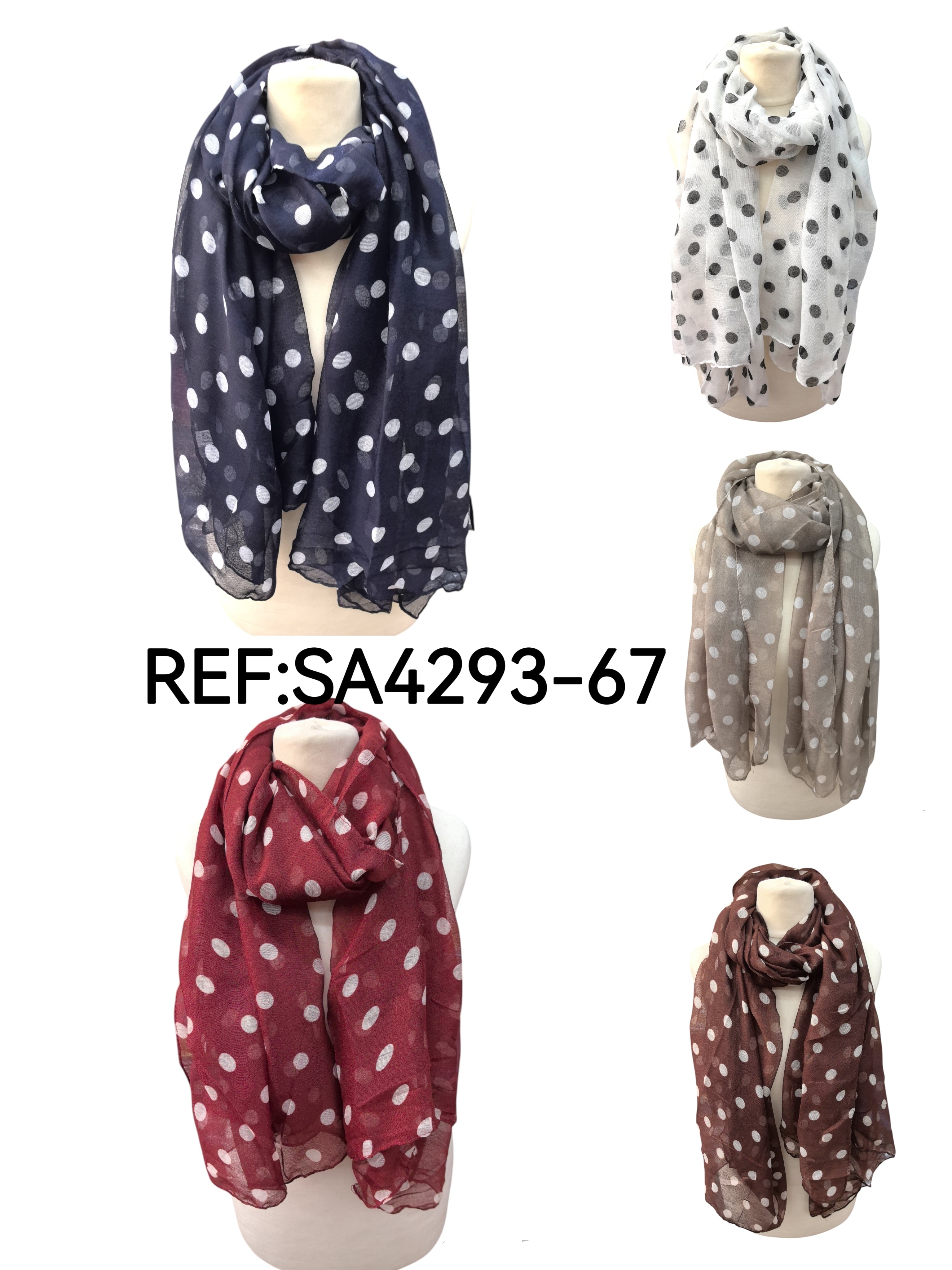 Foulard motif Petits points(x12)