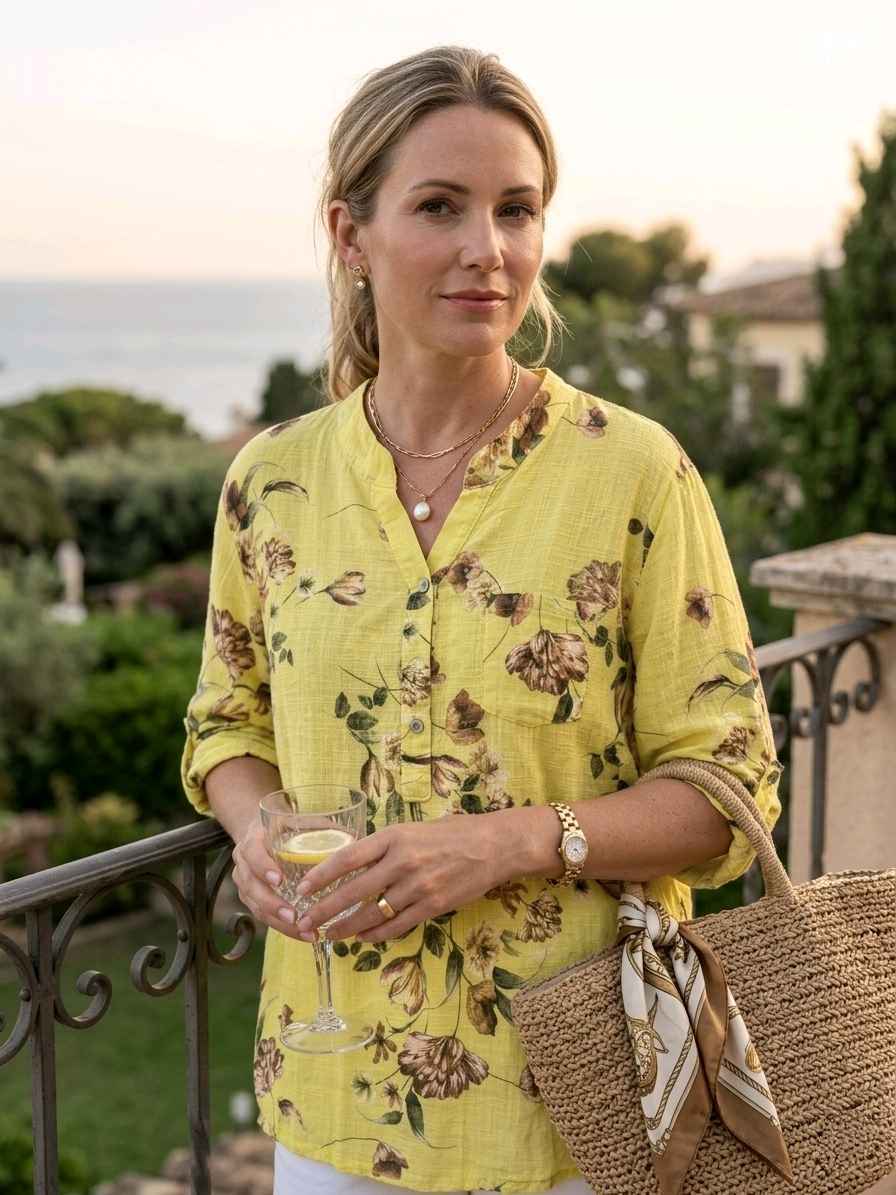 Le Chemisier de Vacances Chic – Style "Old Money"(x6)