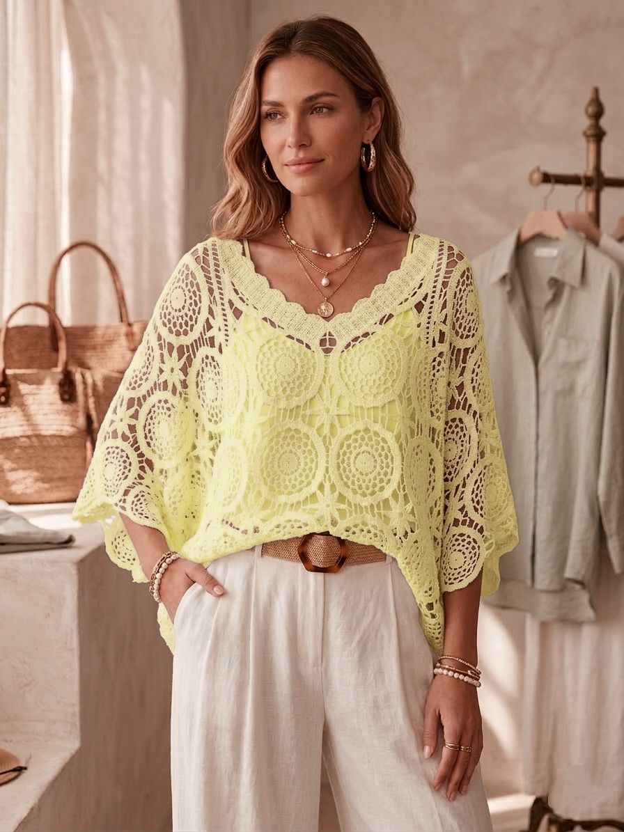 Top Crochet 2 Pièces (x6)