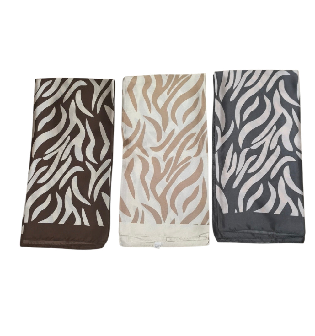 Foulard carré 90cm imprimé fantaisie (x10)#84