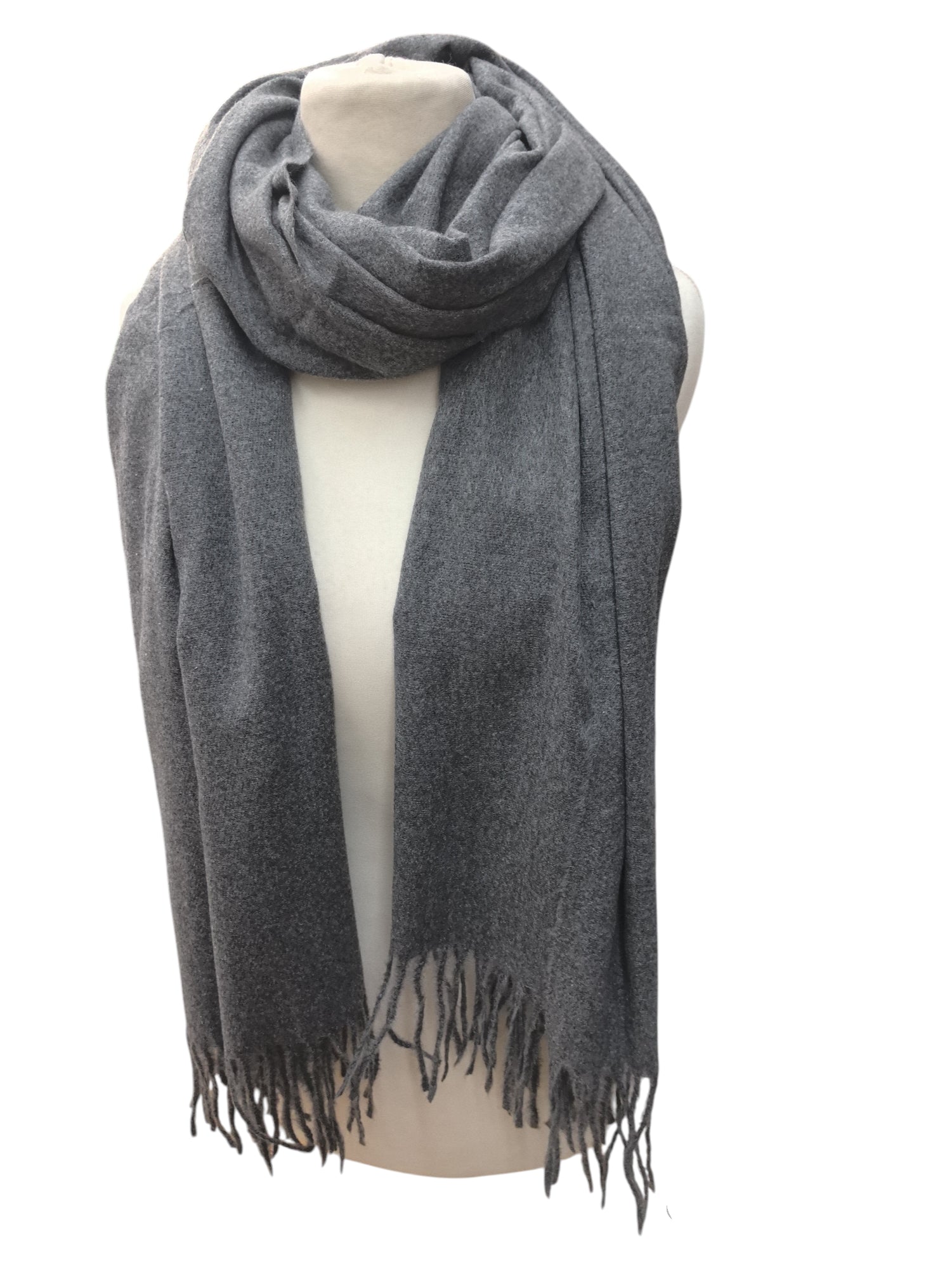 Écharpe châle couleur unie (x12)#1a