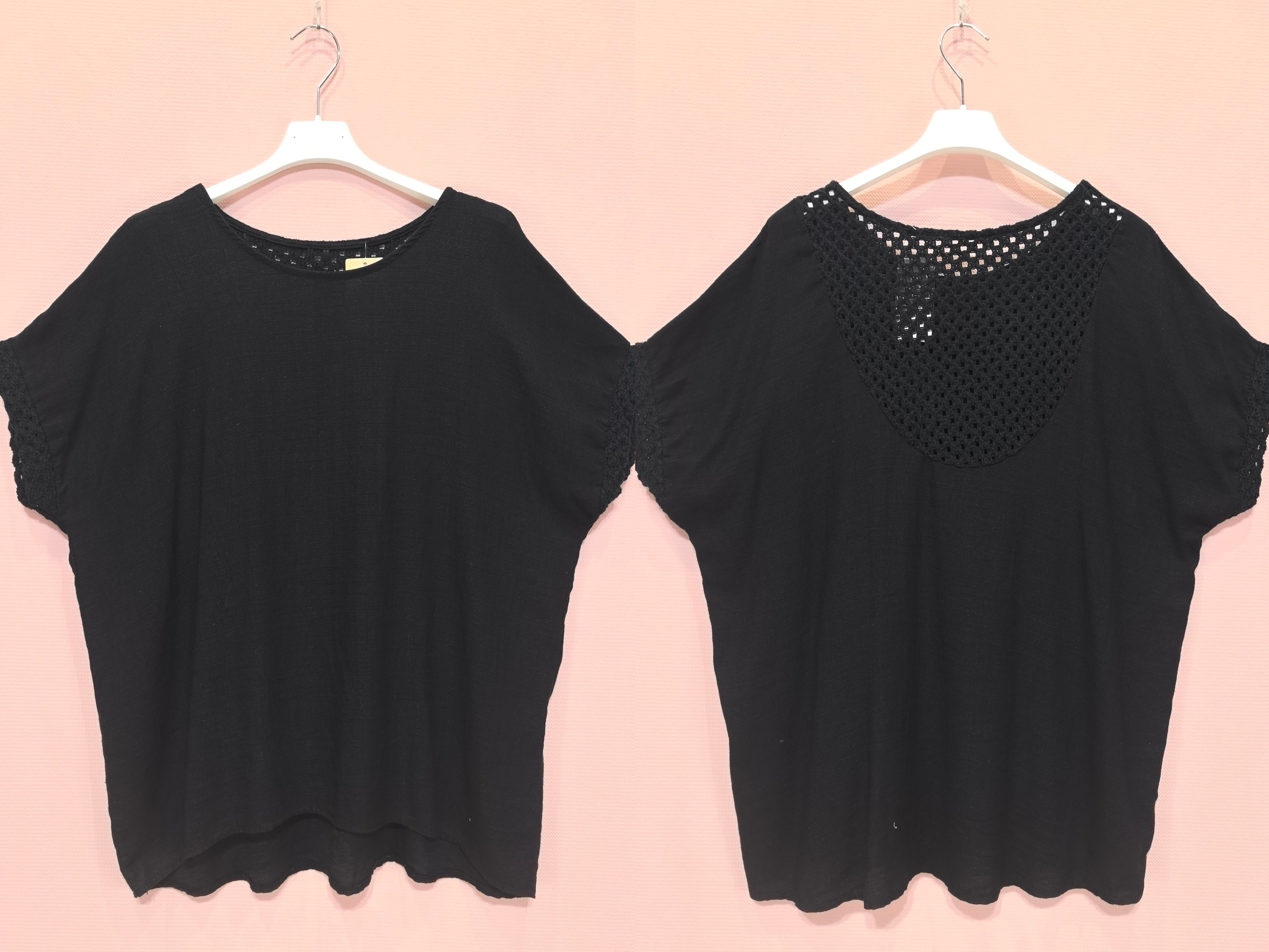 Blouse à finitions crochet (X8)