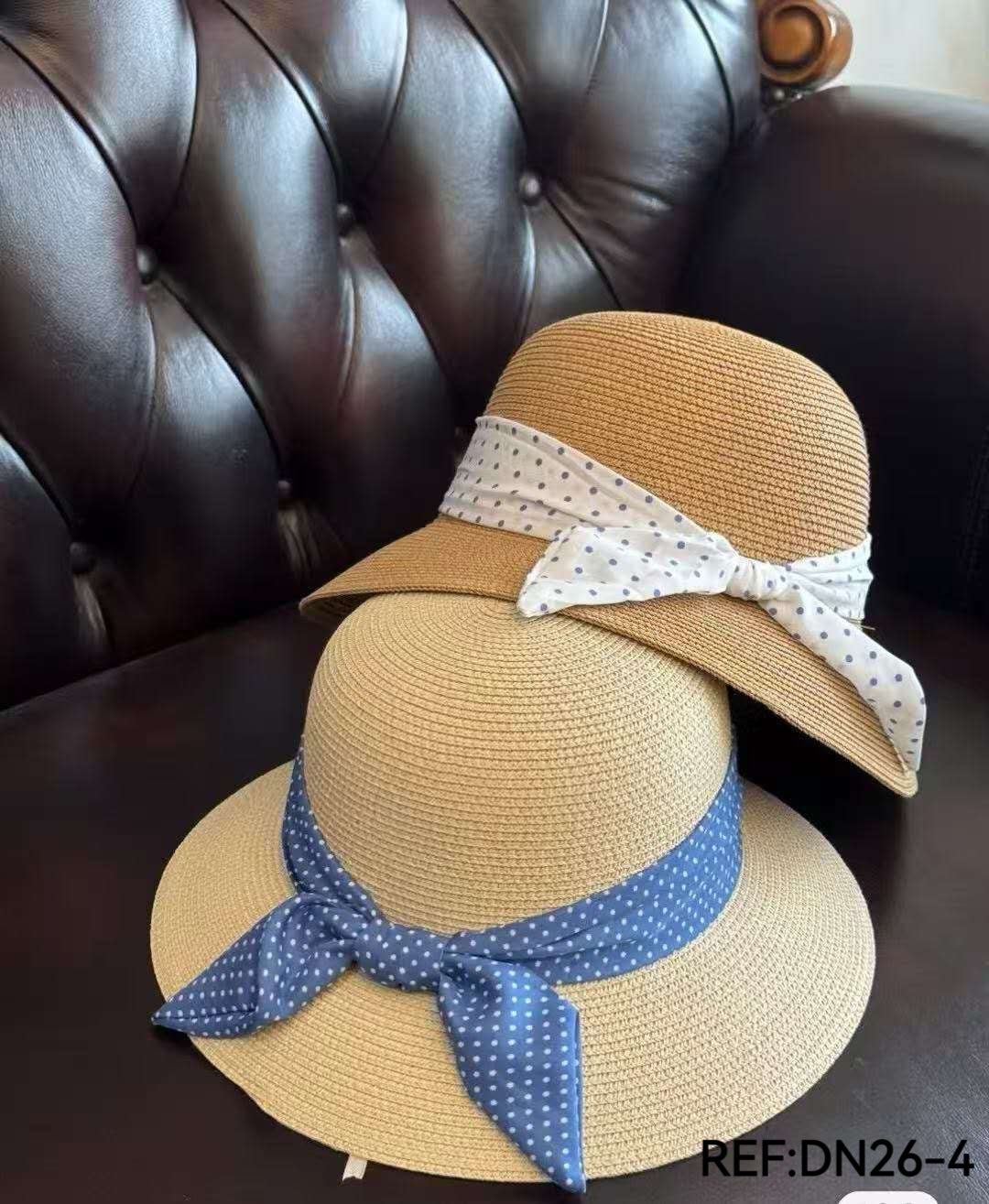 - Chapeau paille nœud à pois (x12)#4