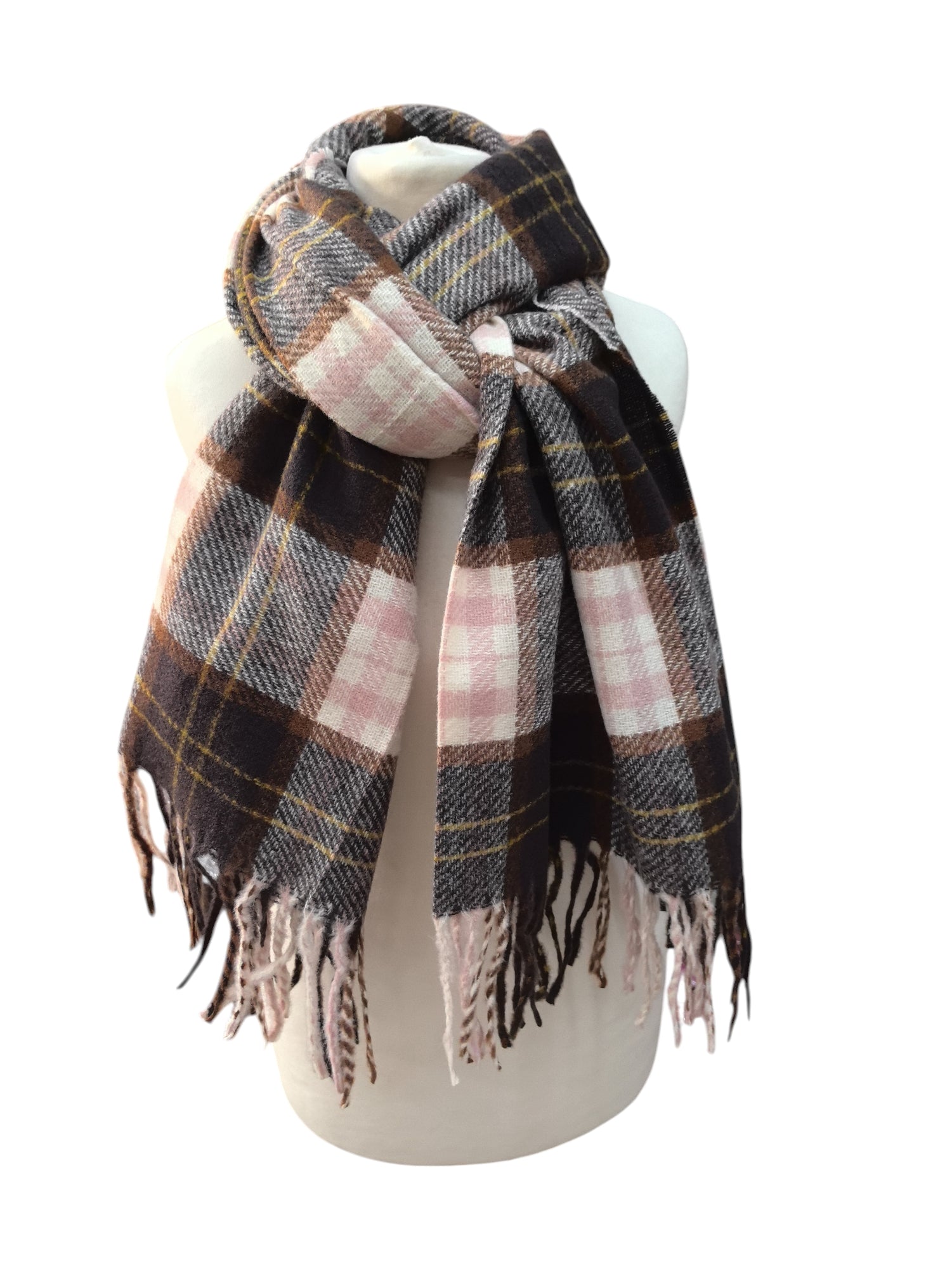 Écharpe hiver motif rayures(x12)#12