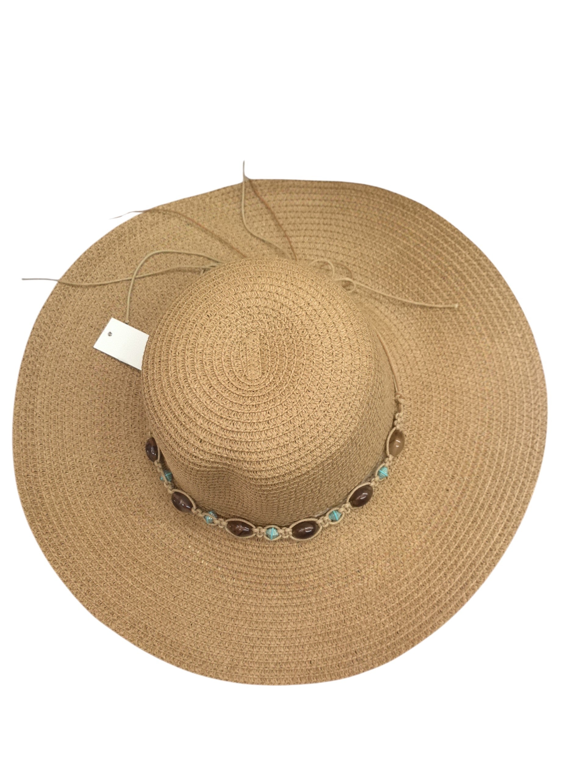 Chapeau de paille bohème femme à large bord (x12)