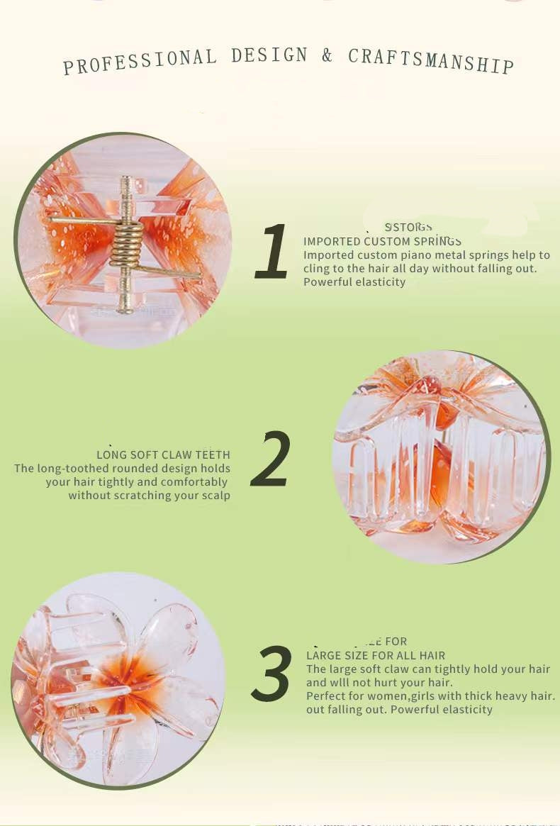 pinces cheveux forme fleur (x12)#5