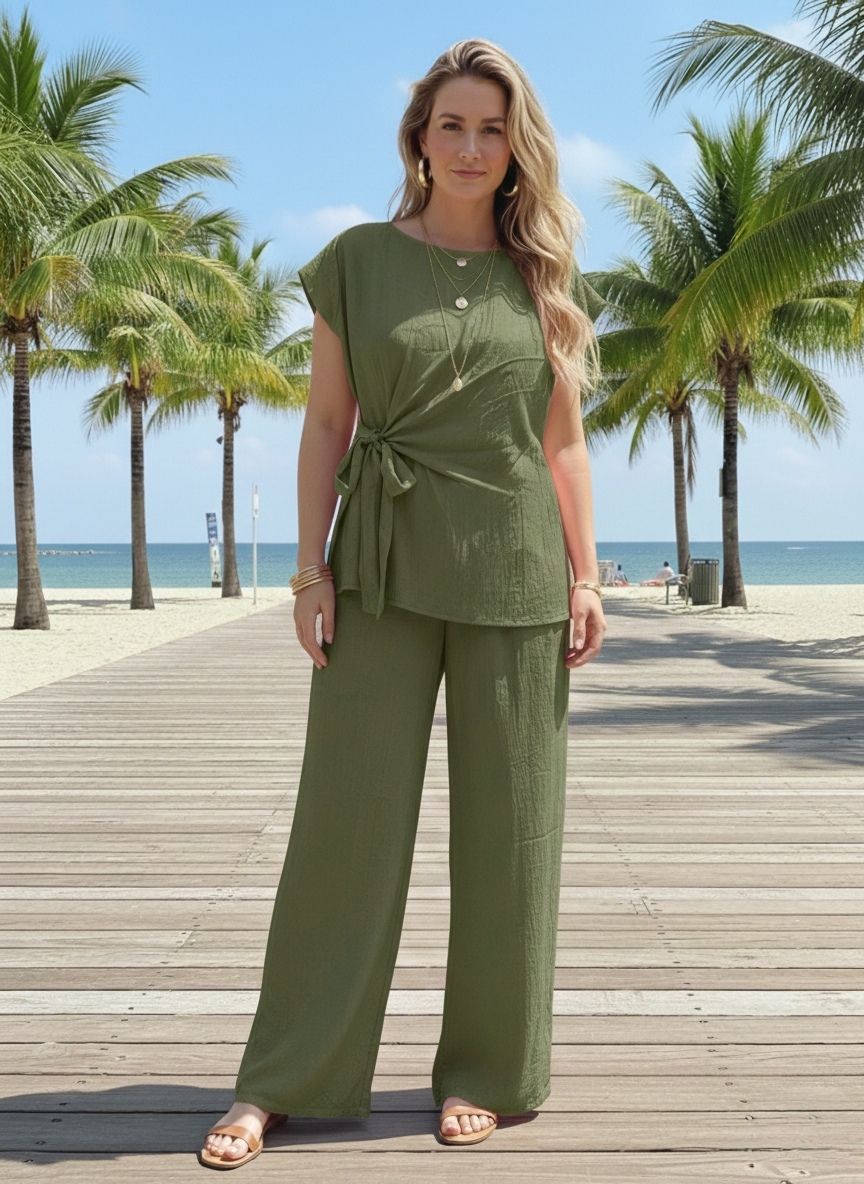 Ensemble Style Décontracté-Chic
Pantalon Avec Deux Poches(x5)