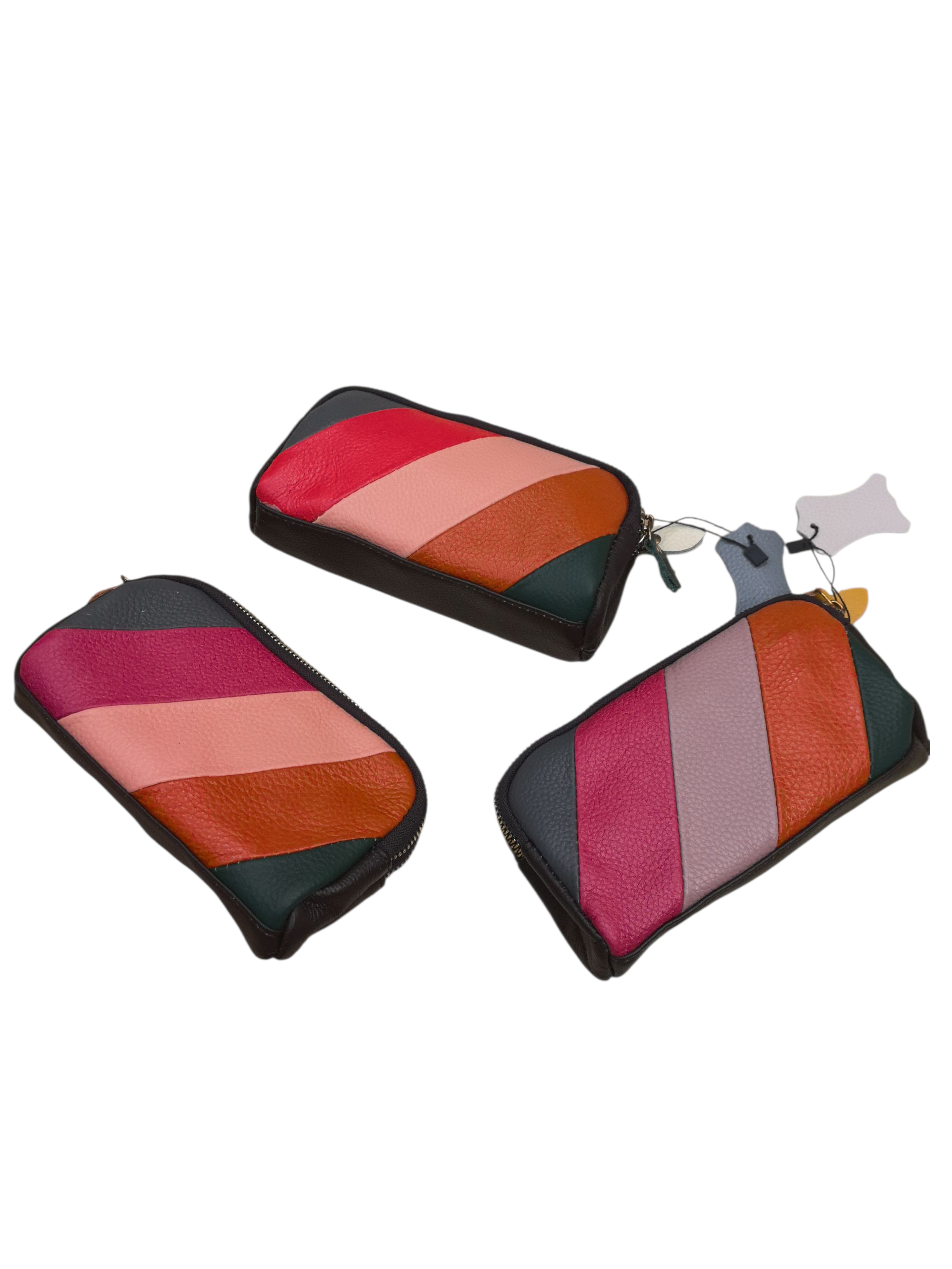 Porte monnaie- Cuir véritable  Multicolore Couleurs(X6)