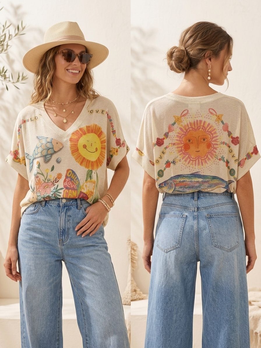 T-shirt OverSize Brillant (x6)