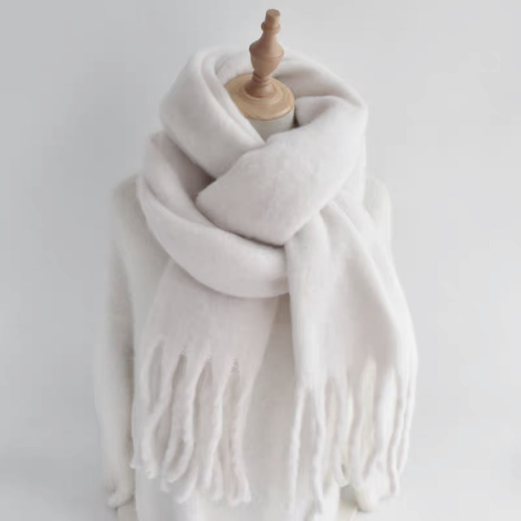 Écharpe châle couleur unie (x12)#15