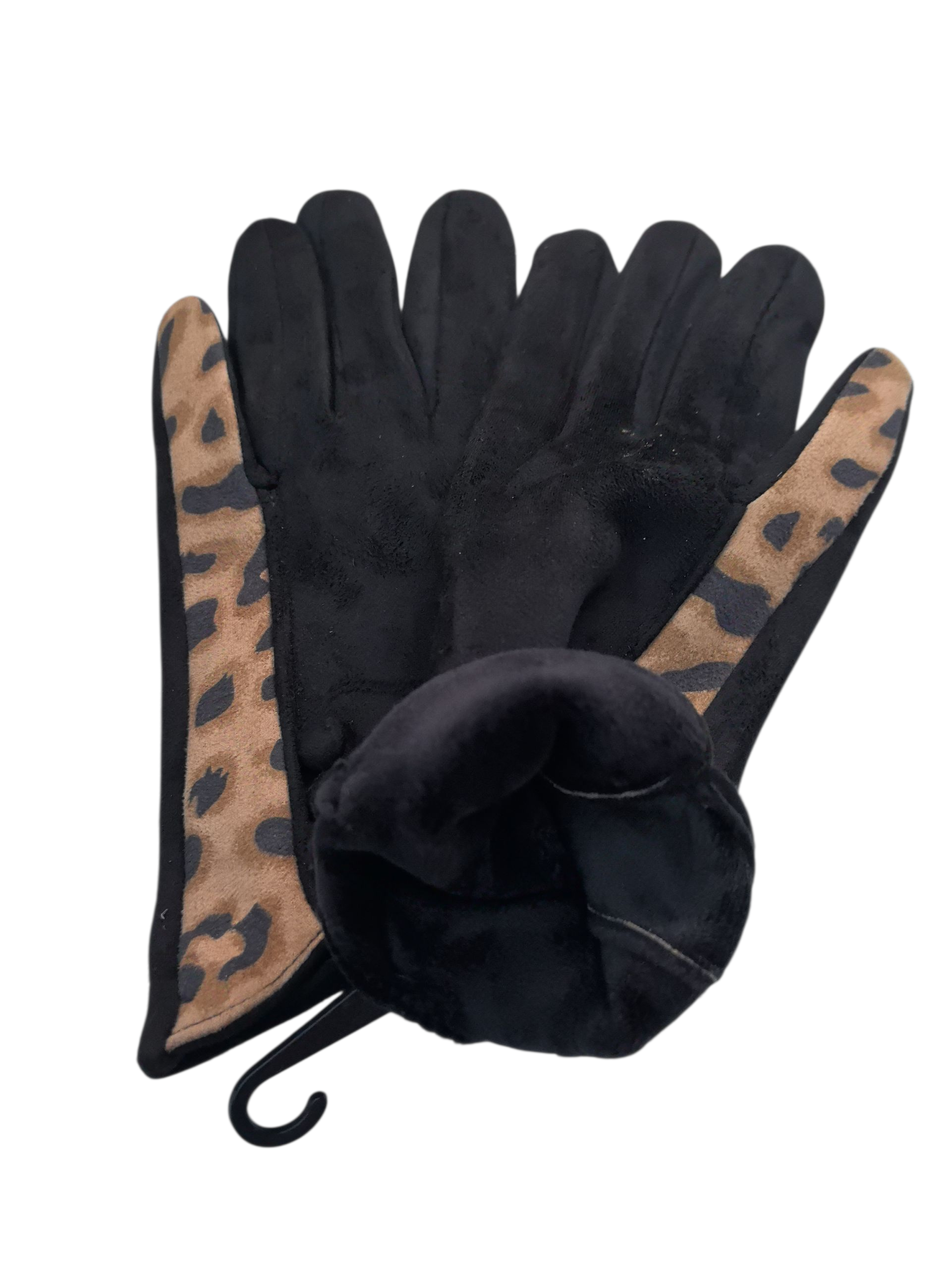 Gants tactiles motif imprimé léopard (x12)