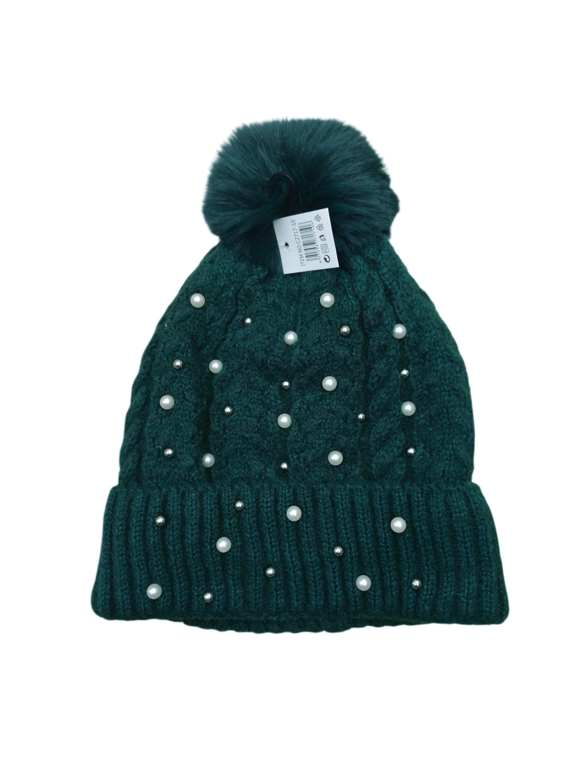 bonnet femme tricoté perle(x12)#10