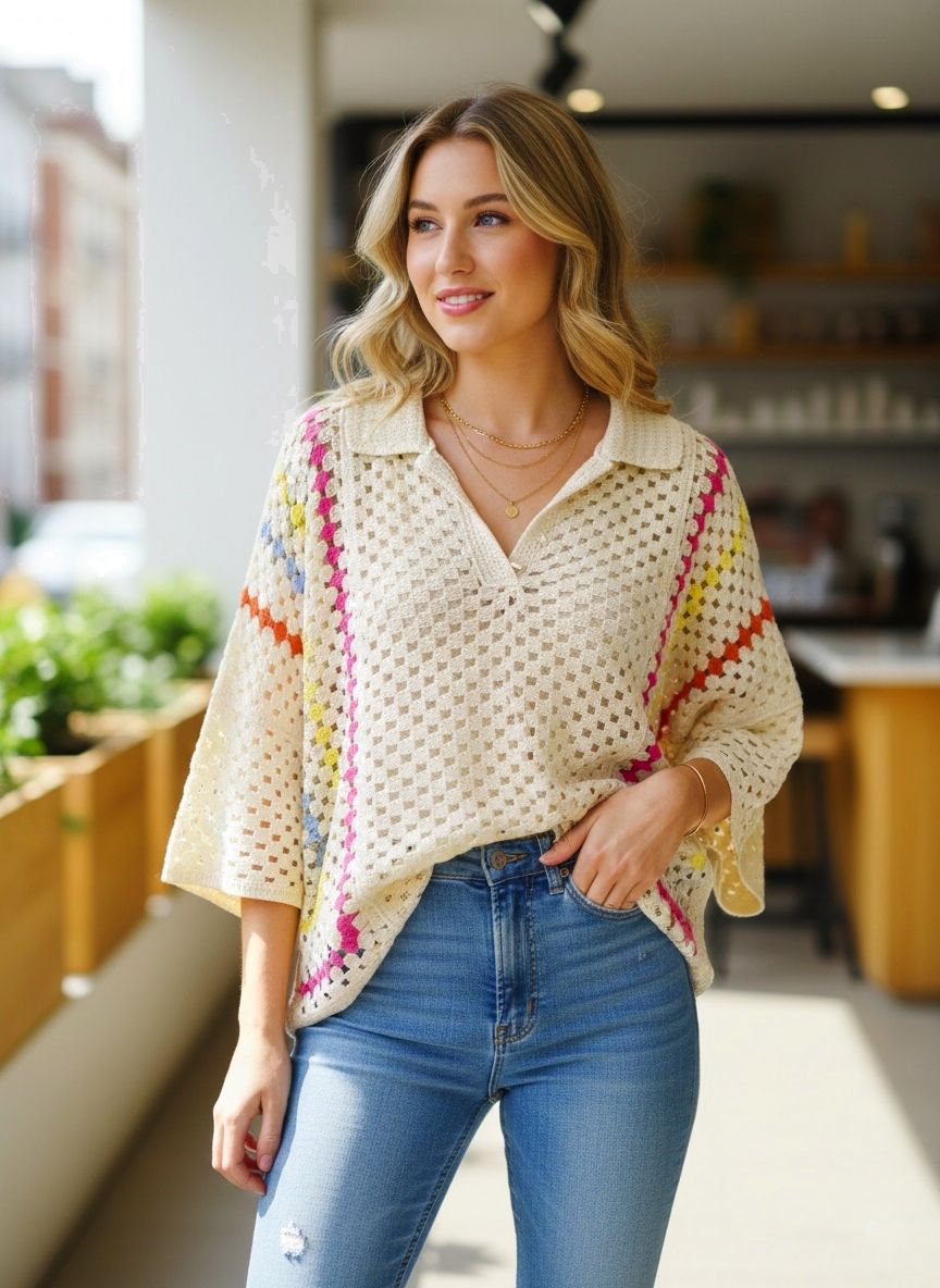 Haut en crochet(×6)